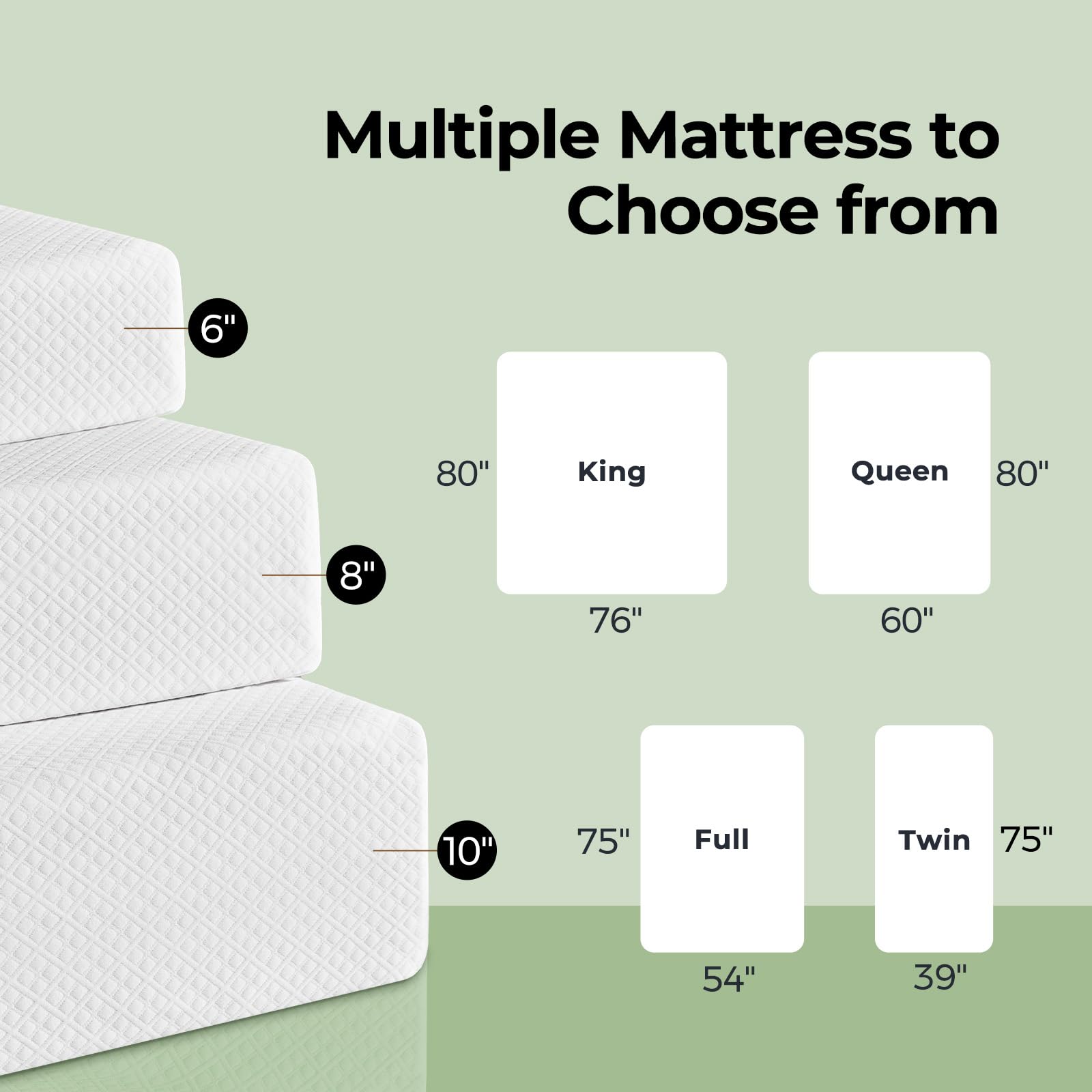 Rolanstar Queen Size Mattress, 6 Inch Gel Memory Foam Mattress In A Box, Fiberglass Free, Breathable Mattress For Cooler Sleep S