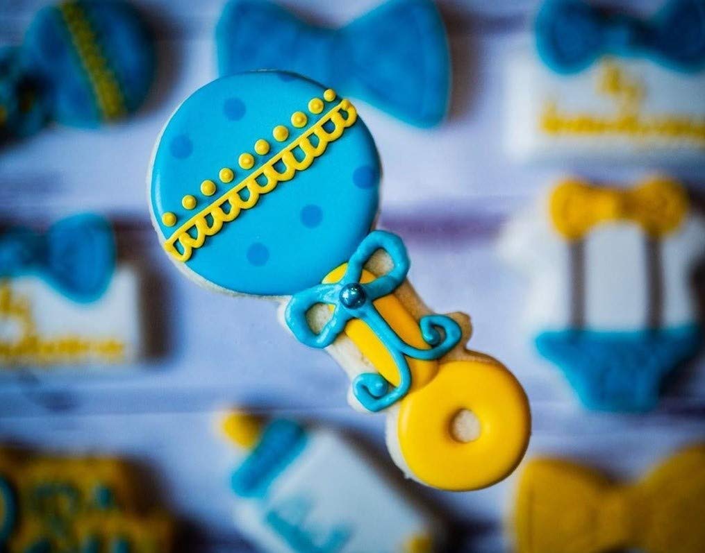 Baby Rattle Cookie Cutter 4.5'' Made In Usa By Ann Clark