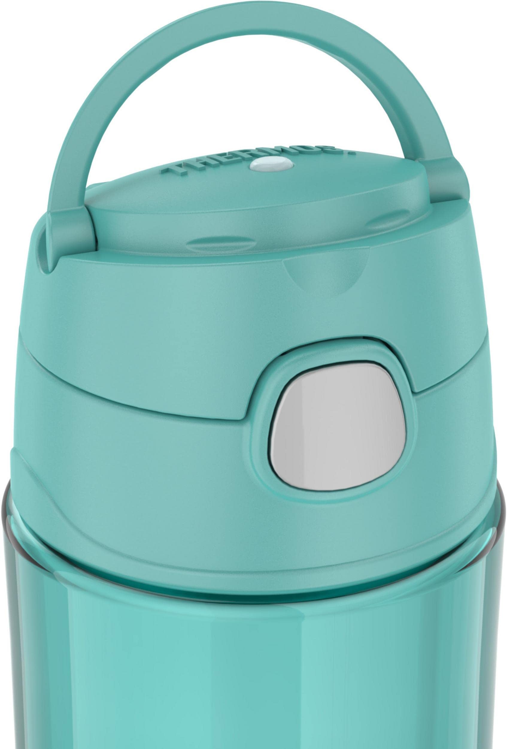 Thermos Funtainer 16 Ounce Plastic Hydration Bottle With Spout, Aqua
