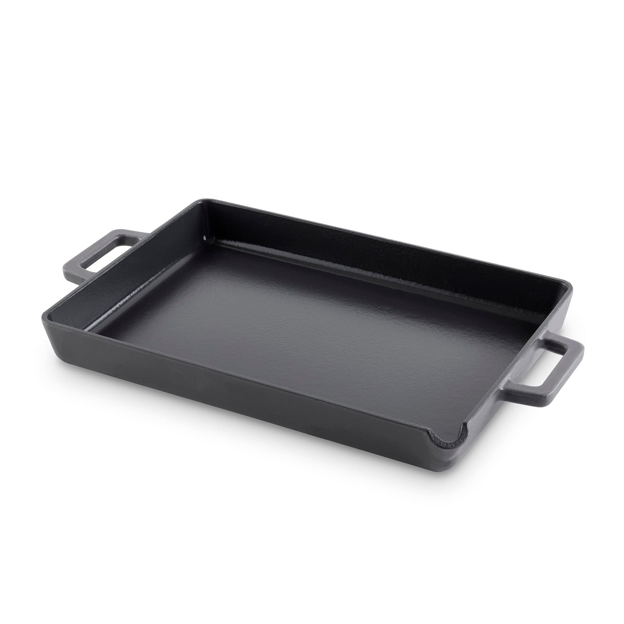 DASH Nonstick Cast Iron Pan 9"x13" with Pour Spout & Silicone Grips - Black, Model ZDFEPPS913GBBK02