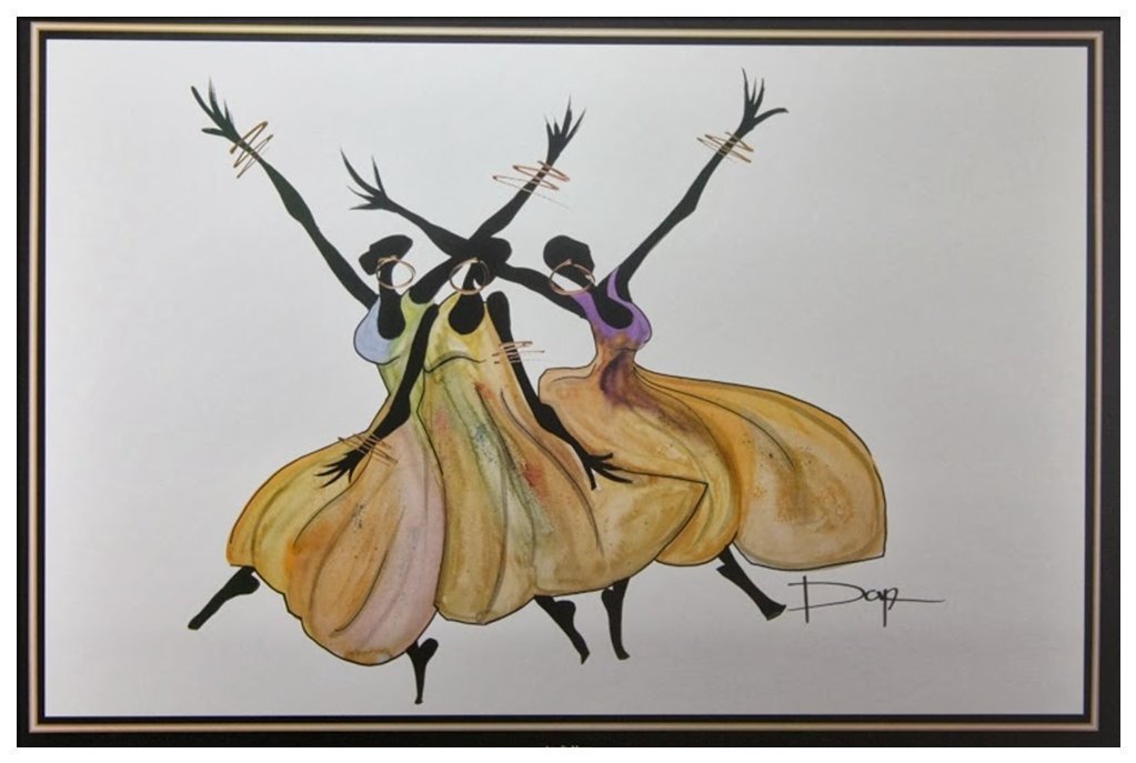 Angelic Moves Artist Doyle 24X36 Art Print Poster African-American #1-2436Usb2276
