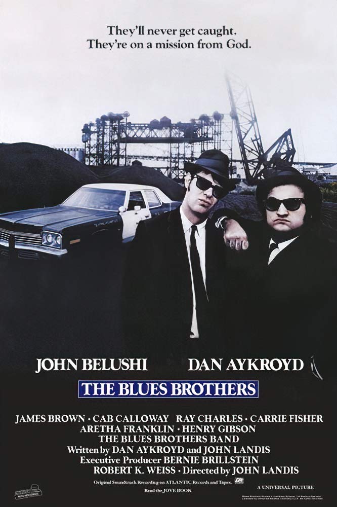 Poster Stop Online The Blues Brothers - Movie Poster (Regular Style - On A Mission From God) (Size: 24'' X 36'')