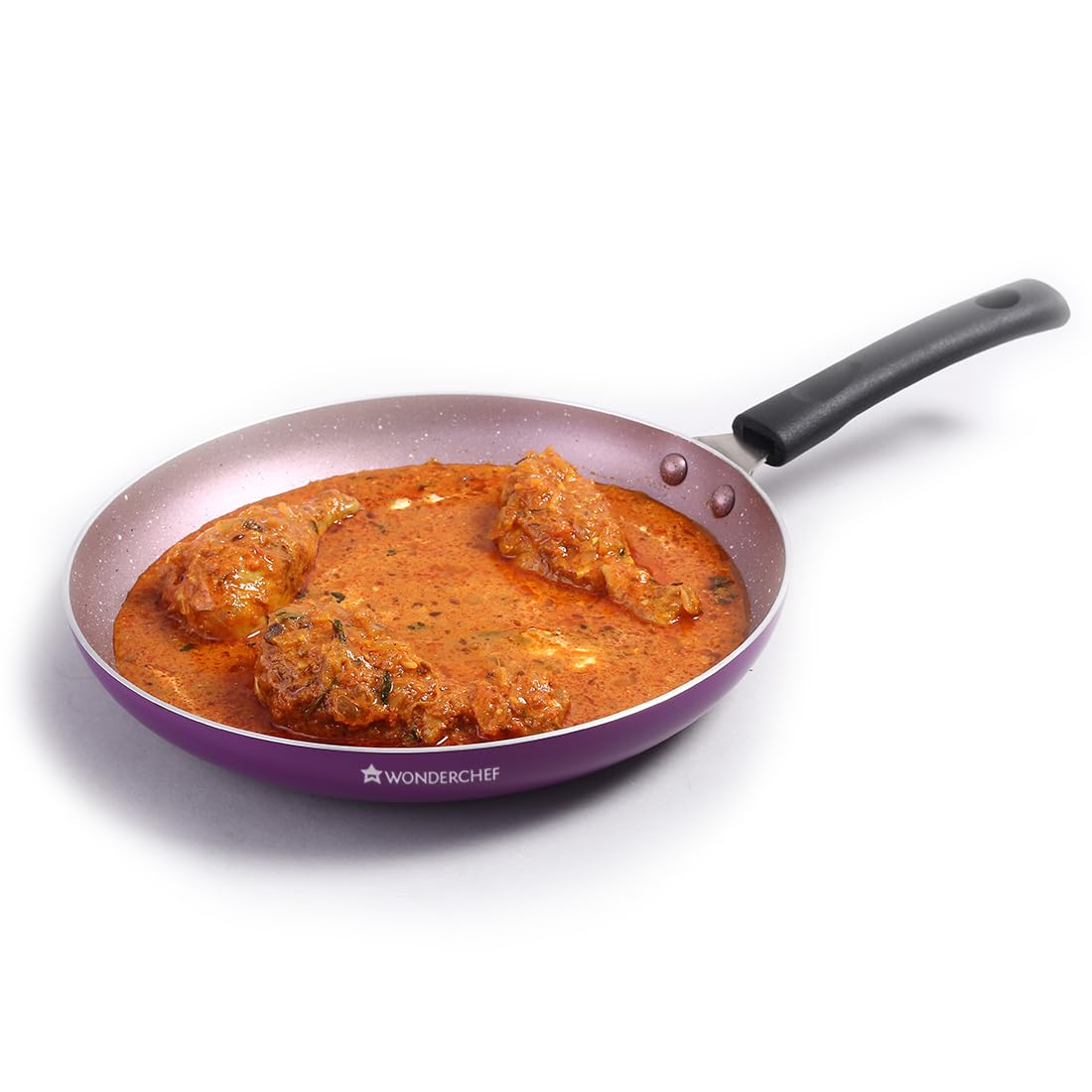 Wonderchef Valencia NonStick Fry Pan | Cool Touch Bakelite Handle | Pure Grade Aluminium| Pfoa Free | 1.5 Litres Capacity | Siz