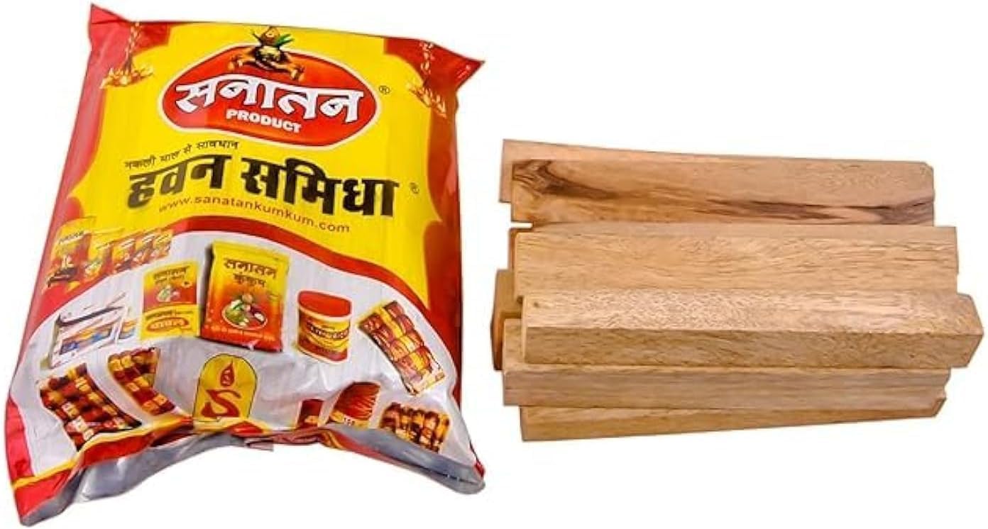 Mango Havan Wood Sticks 1kg Natural Dry Wooden Sticks for Pooja Yagna Homam Ritual Fire Use