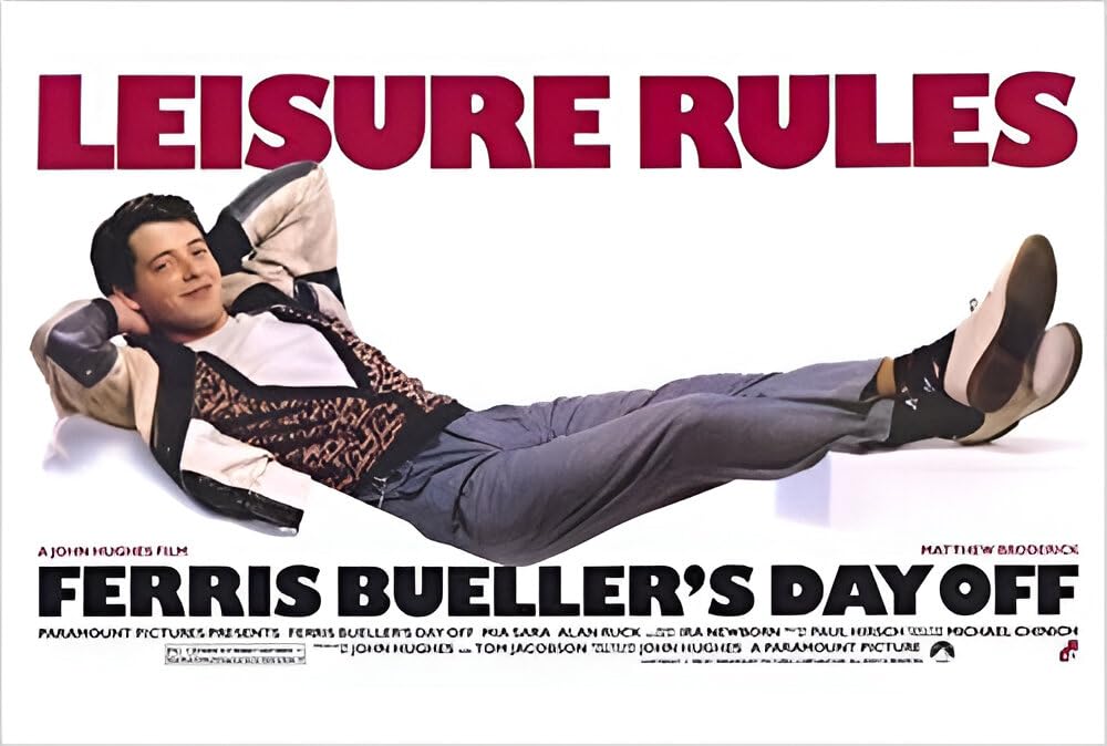 Buyartforless Ferris Bueller's Day Off - Leisure Rules (Matthew Broderick) 24x36 Movie Art Print Poster