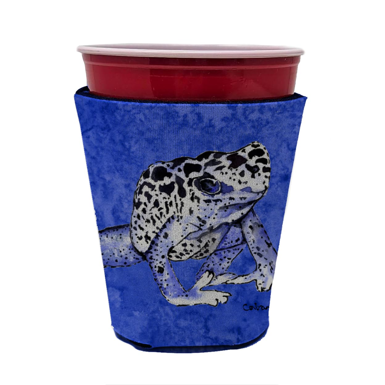Frog  Red Solo Cup Beverage Insulator Hugger