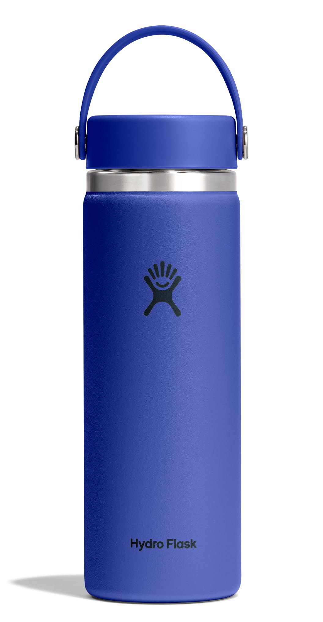 Hydro Flask Water Bottle - Insulated Stainless Steel - Wide Mouth Flex Lid, Non Spill, Leakproof and Refillable in 20 Oz Capri B