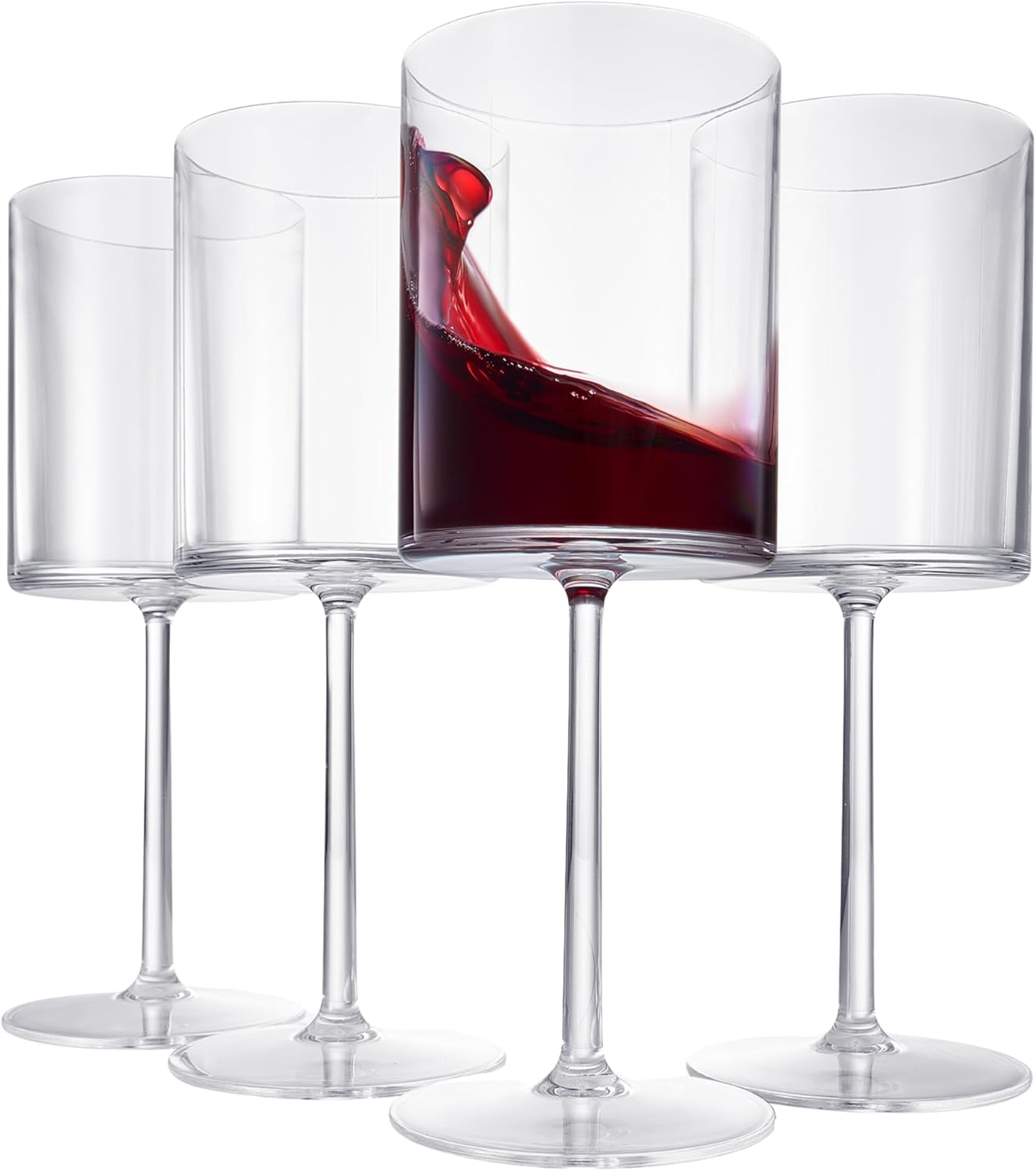 Barcelona Acrylic Stemmed Wine Glassware, Set of 4