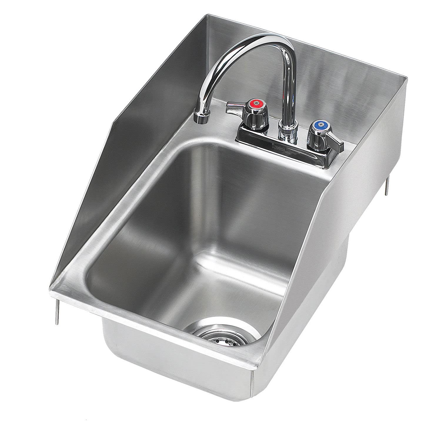 Krowne 12'' X 18'' Drop-In Hand Sink With Side Splashes, 5'' Deep Bowl, Hs-1225
