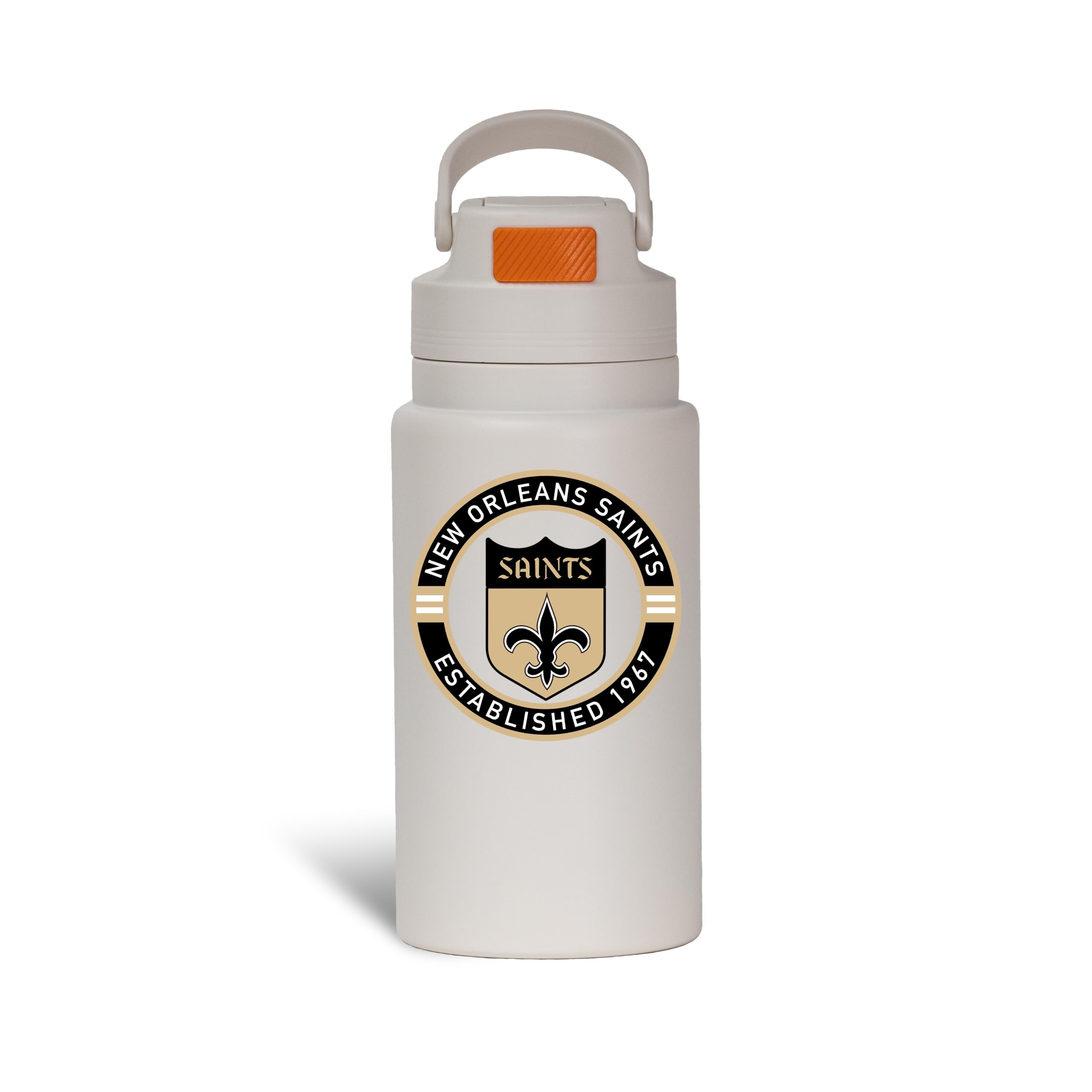 The Memory Company Officially Licensed 26oz Water Bottle with Flip Up Lid, New Orleans Saints