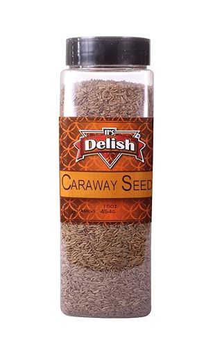 Gourmet Caraway Seeds By Its Delish, 16 Oz Large Jar