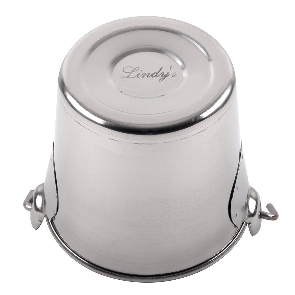 Lindy's Stainless Steel Pail  1-Quart  Silver