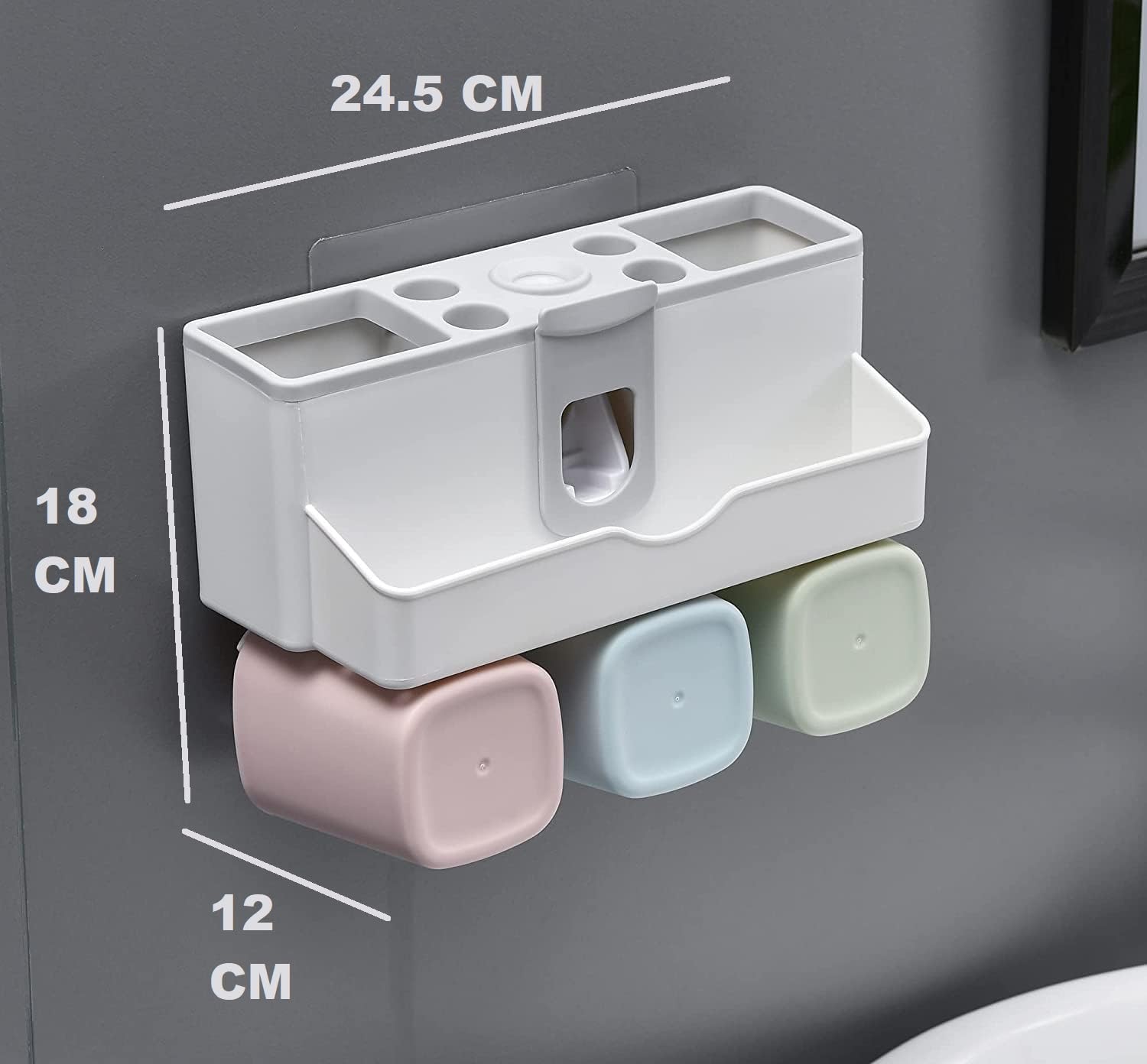 Tyzag Plastic Tooth Brush Holders For Bathroom, Toothbrush Holders, Toothbrush Holders For Bathroom Wall Mounted, Bathroom Racks