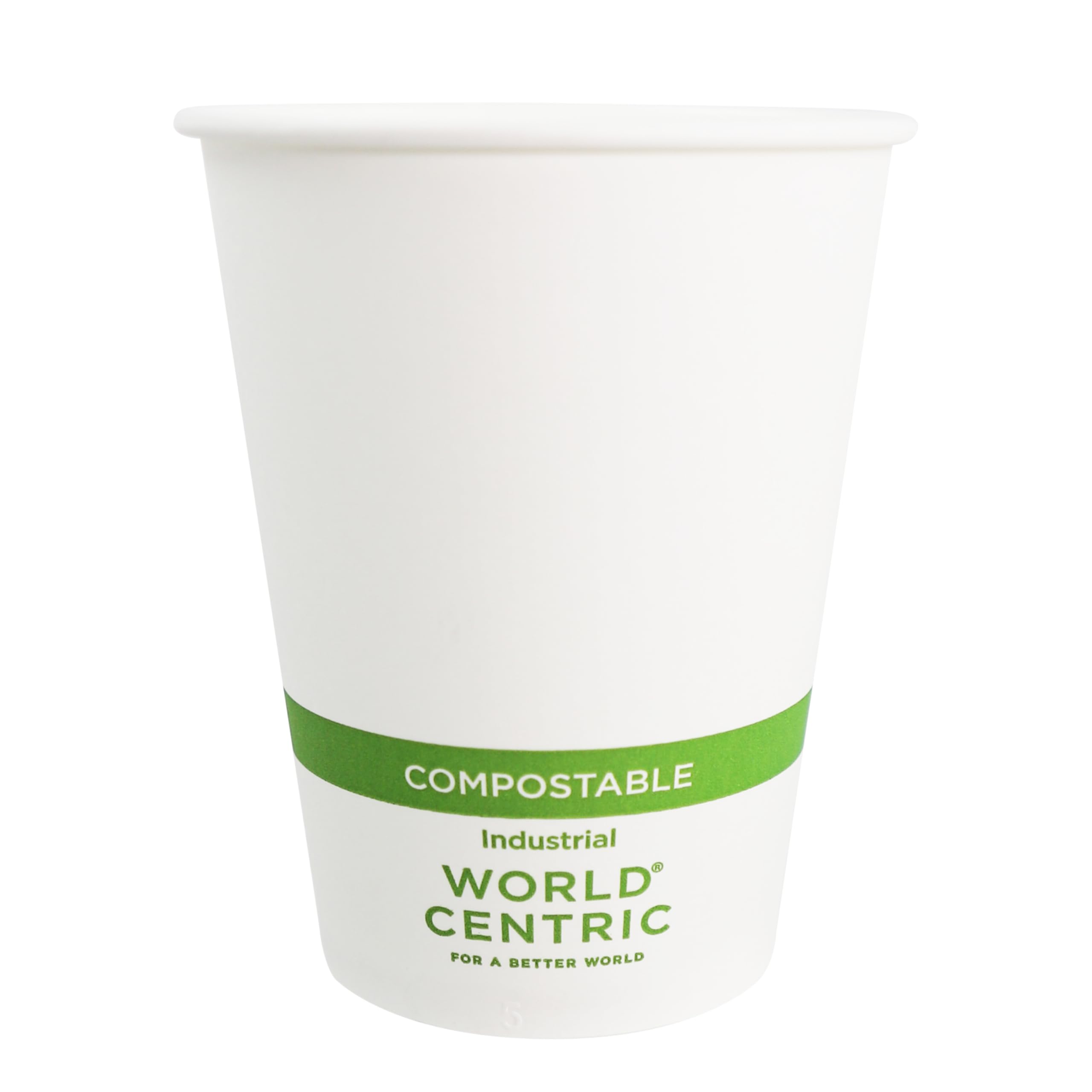 World Centric Compostable Paper Hot Beverage Cups, 12 Oz (Pack of 200)