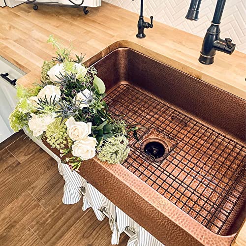Sinksense Foster 25'' X 17'' Kitchen Sink Bottom Grid, Antique Brown