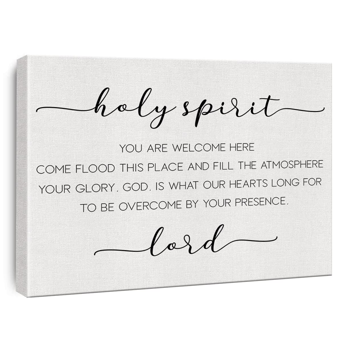 Bible Verse Canvas Wall Art Holy Spirit You Are Welcome Here Religious Canvas Prints Framed Scripture Painting Artwork Ready To