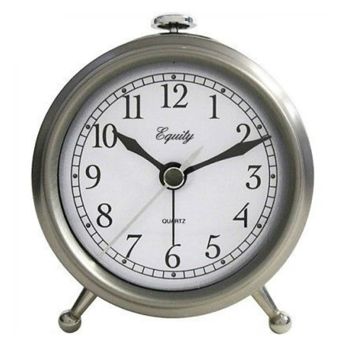 Equity 25655 Metal Quartz Alarm Clock