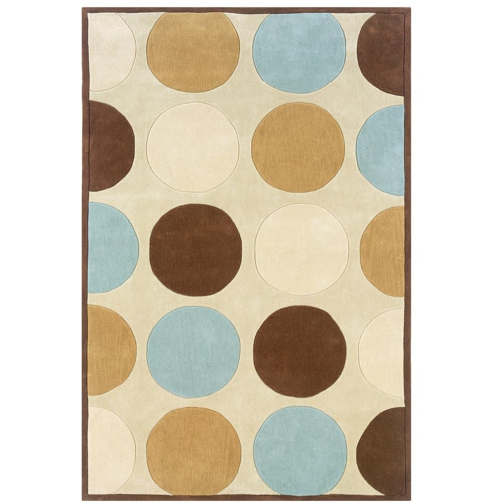 Trio Devi Tan & IceBlue 5x7, Rug
