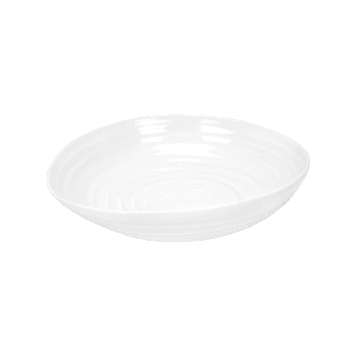 Portmeirion Sophie Conran White Pasta Bowl | Large Serving Bowls For Soup Or Salad | 9 Inch | Made From Fine Porcelain | Microwa