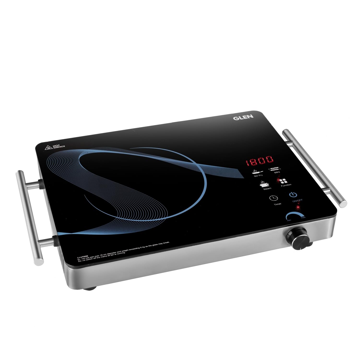 Glen Infrared Induction Cooktop with 3 Preset Cooking Functions 2000W Black (3075 IR) sealed (SA3075IR)