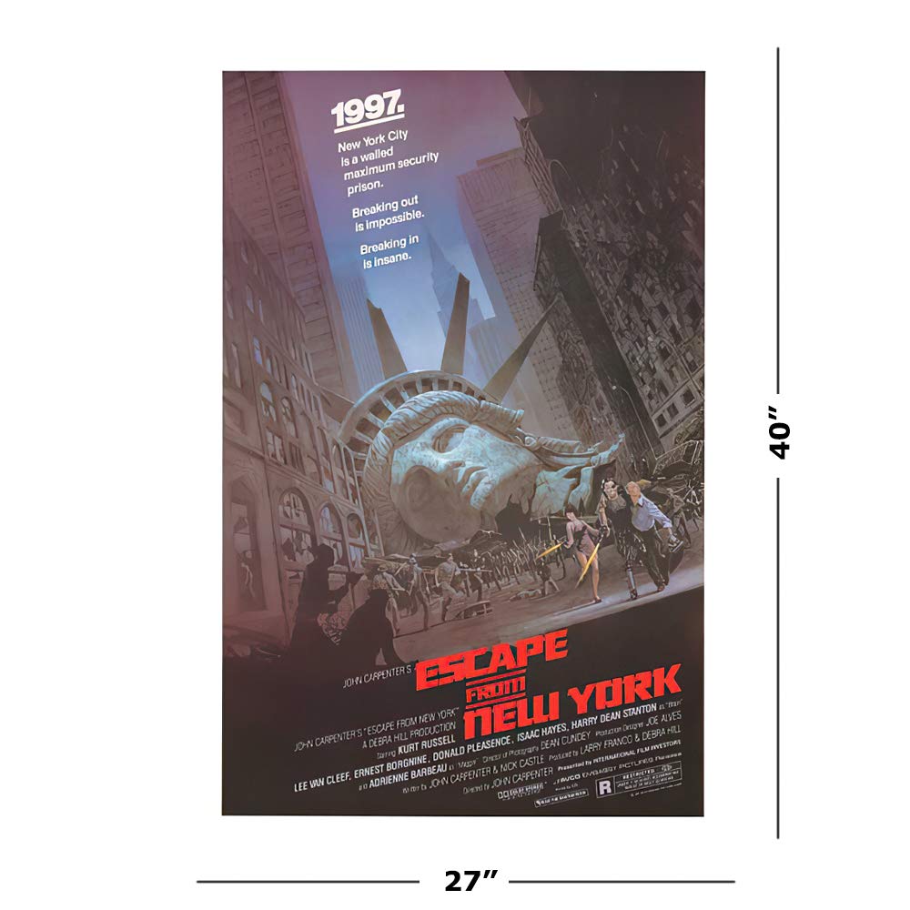 POSTER STOP ONLINE Escape from New York - Movie Poster (Size 27'' x 40'')