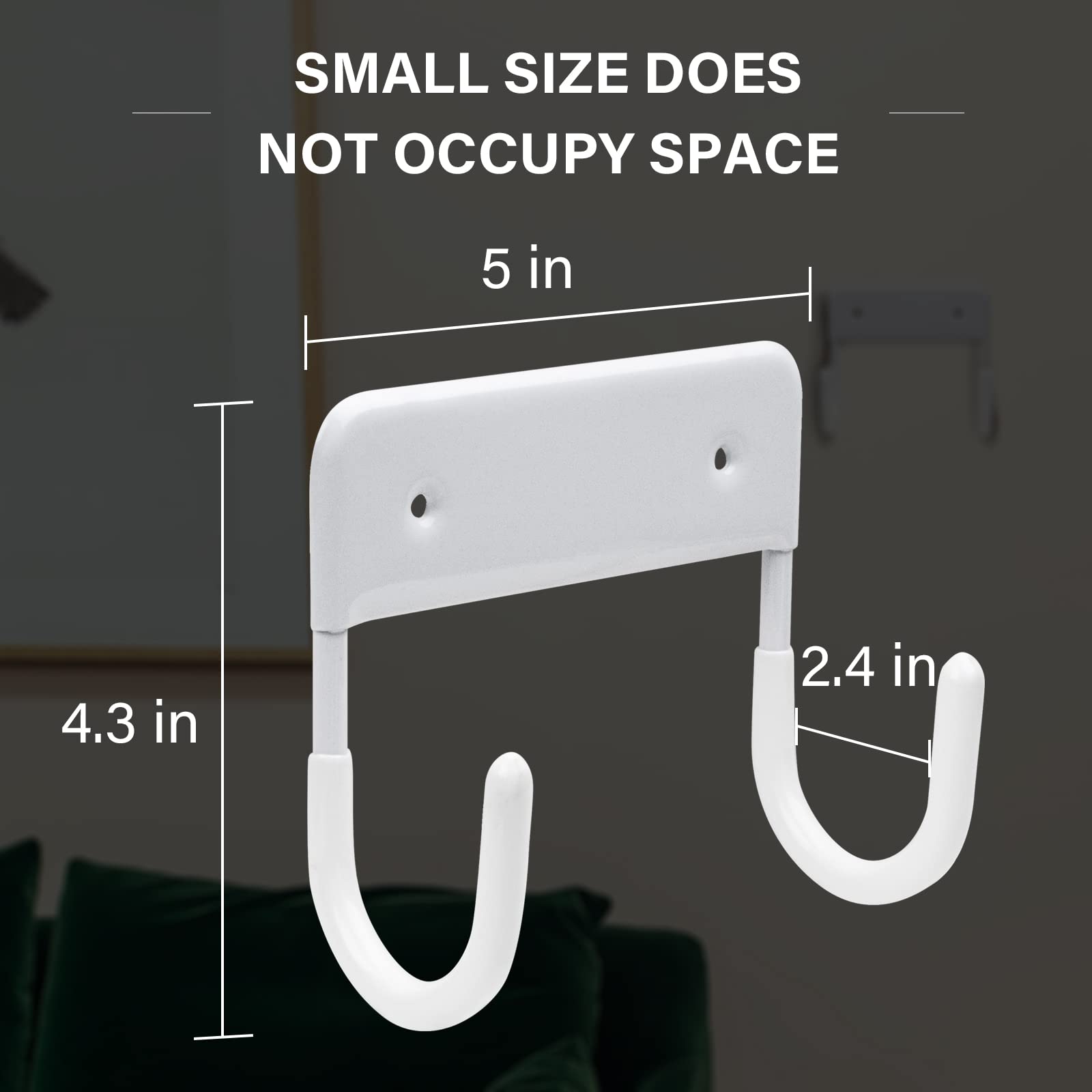 Alpinista Ironing Board Hanger Iron Board Wall Mount For Laundry Rooms, White