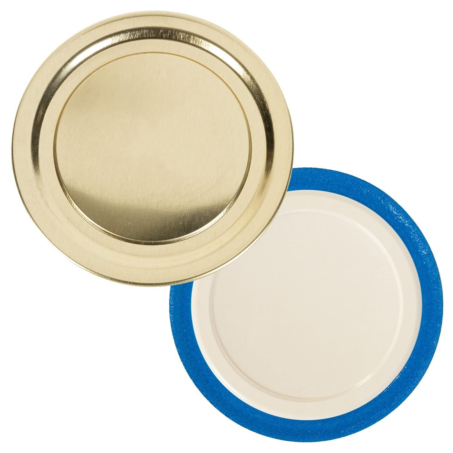Lehmans Mason Jar Canning Lids - Regular Mouth Lid Toppers Fit Ball and Kerr Jars, 2.75 inch Food Grade with Thick Seals, USA M