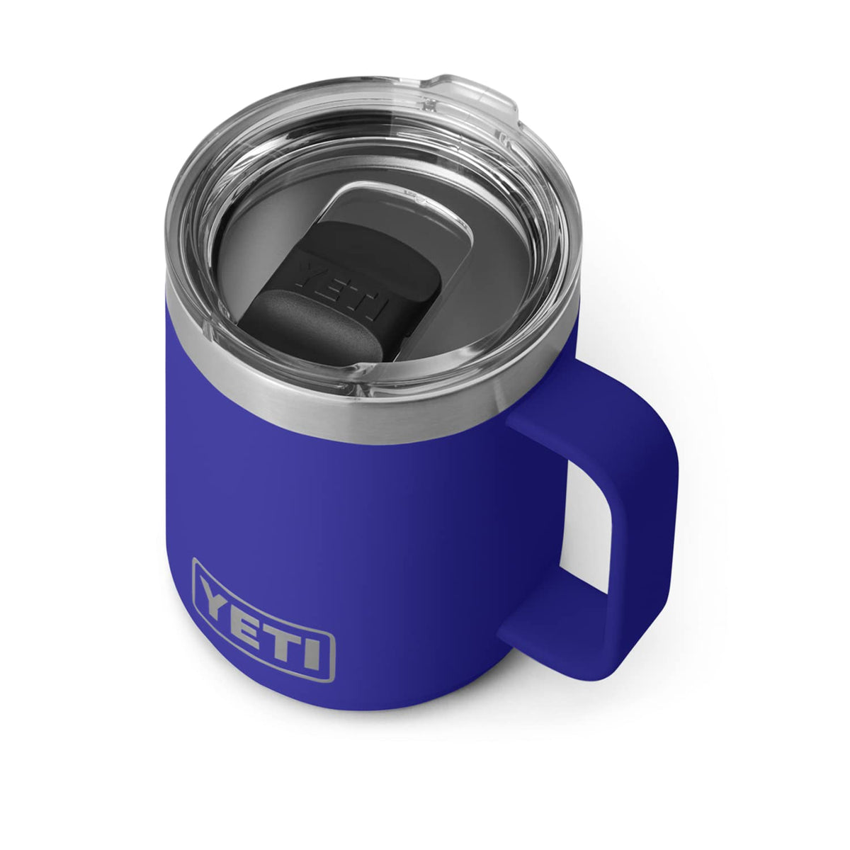 Yeti Rambler 10 Oz Stackable Mug, Vacuum Insulated, Stainless Steel With Magslider Lid, Offshore Blue