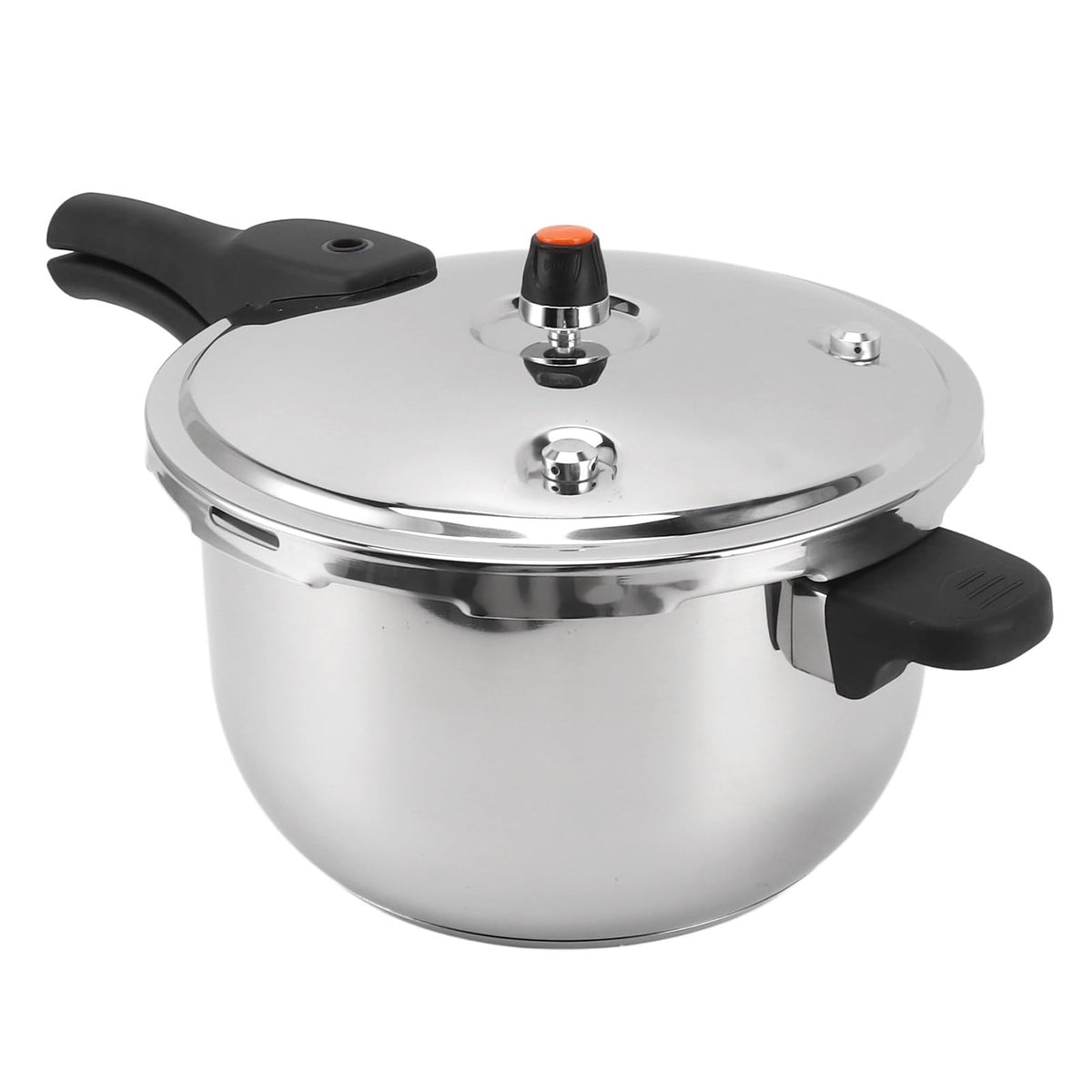 Stainless Steel Pressure Cooker, Multifunctional with Safety Valve, Efficient and Fast Cooking Universal Pressure Canner, Compat