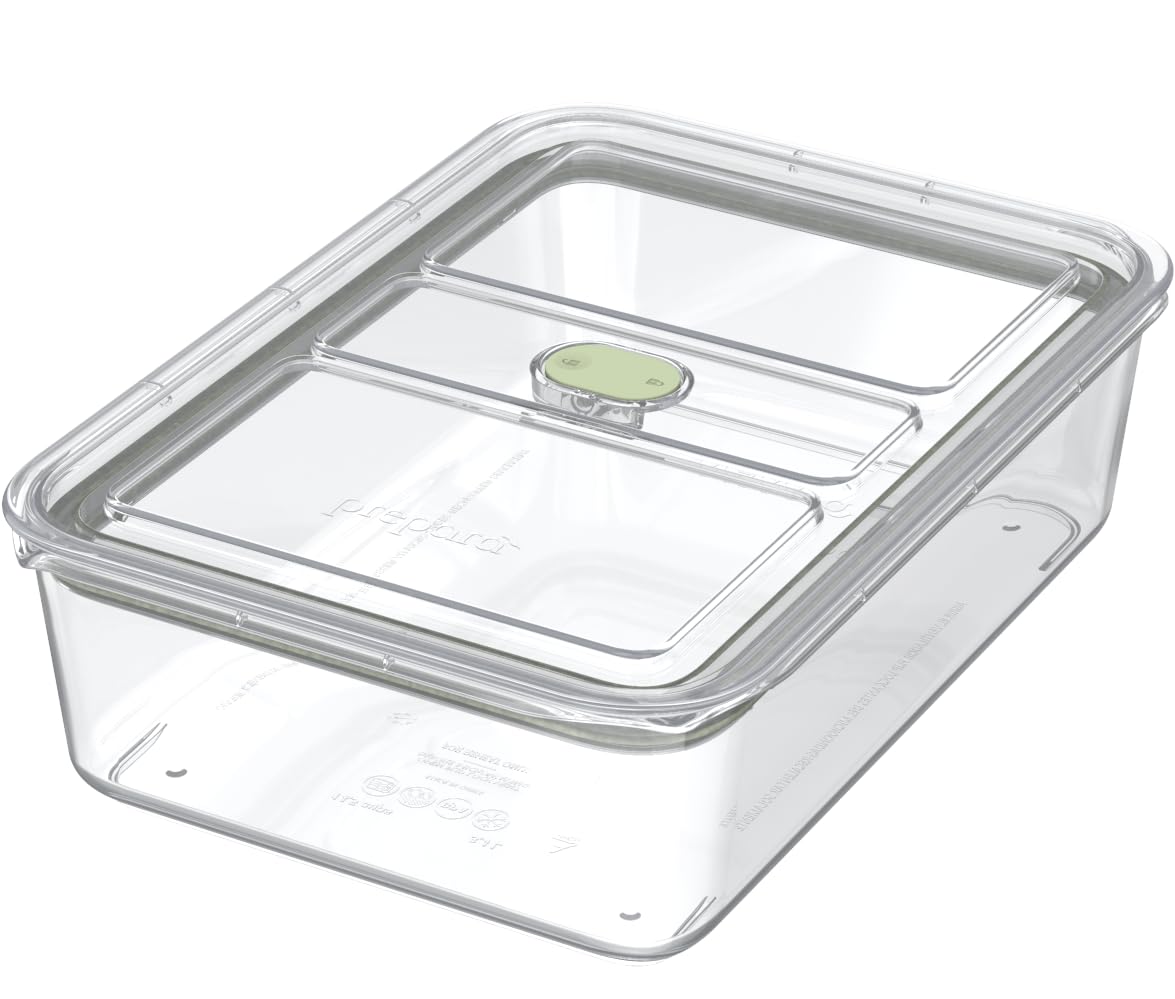 Prepara LatchLok Click 14.5 Cup Food Storage Container, Sage