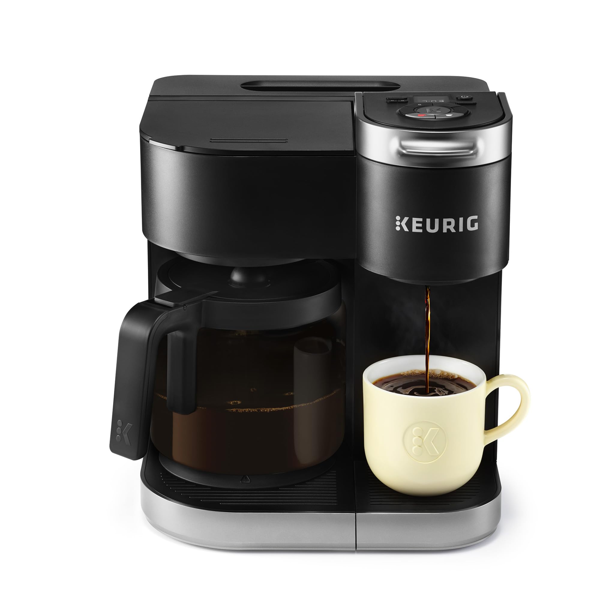 Keurig K-Duo Single Serve K-Cup Pod & Carafe Coffee Maker, with Multiple Brew Sizes, 60oz Removable Reservoir, Programmable Auto