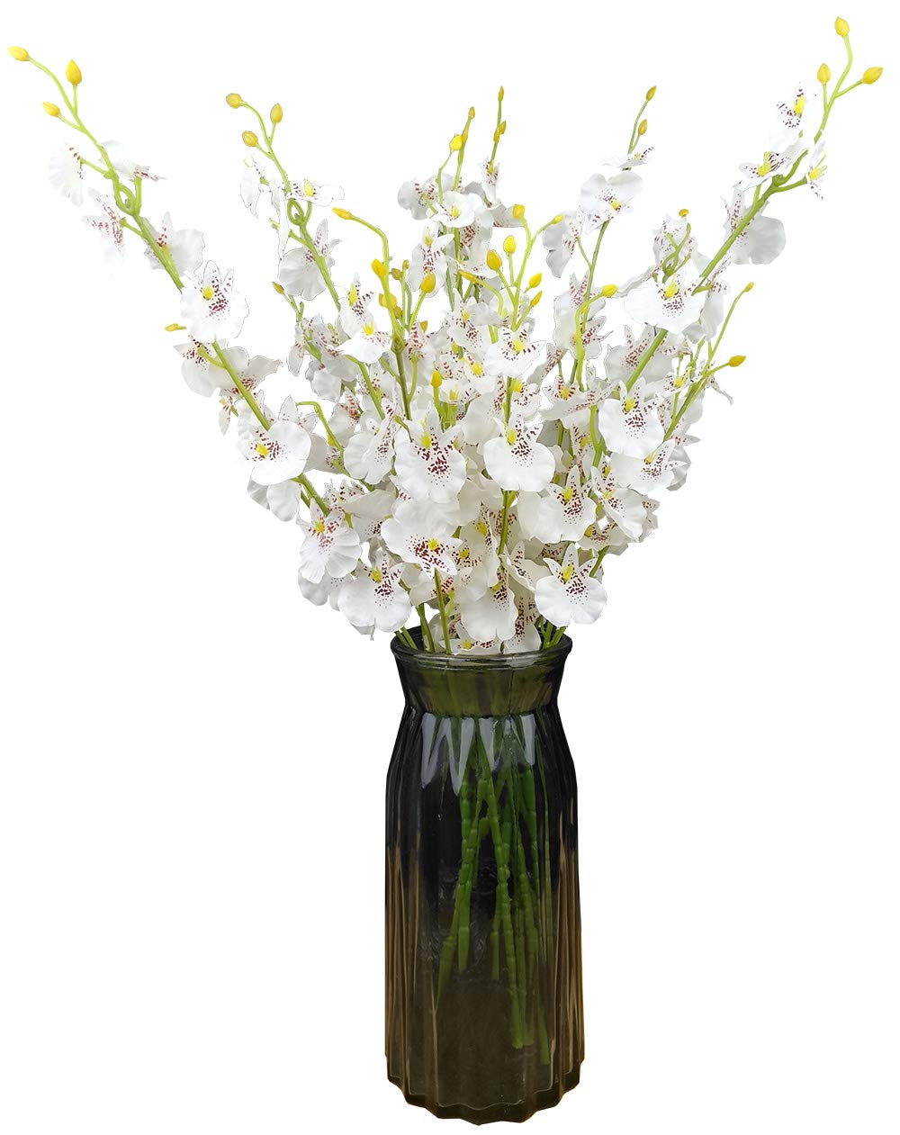 OMUYGDD Silk Flowers in Bulk Wholesale Artificial Orchids, 10 Pcs (Each 20   ), for Wedding Festive Party Home Office Decoration