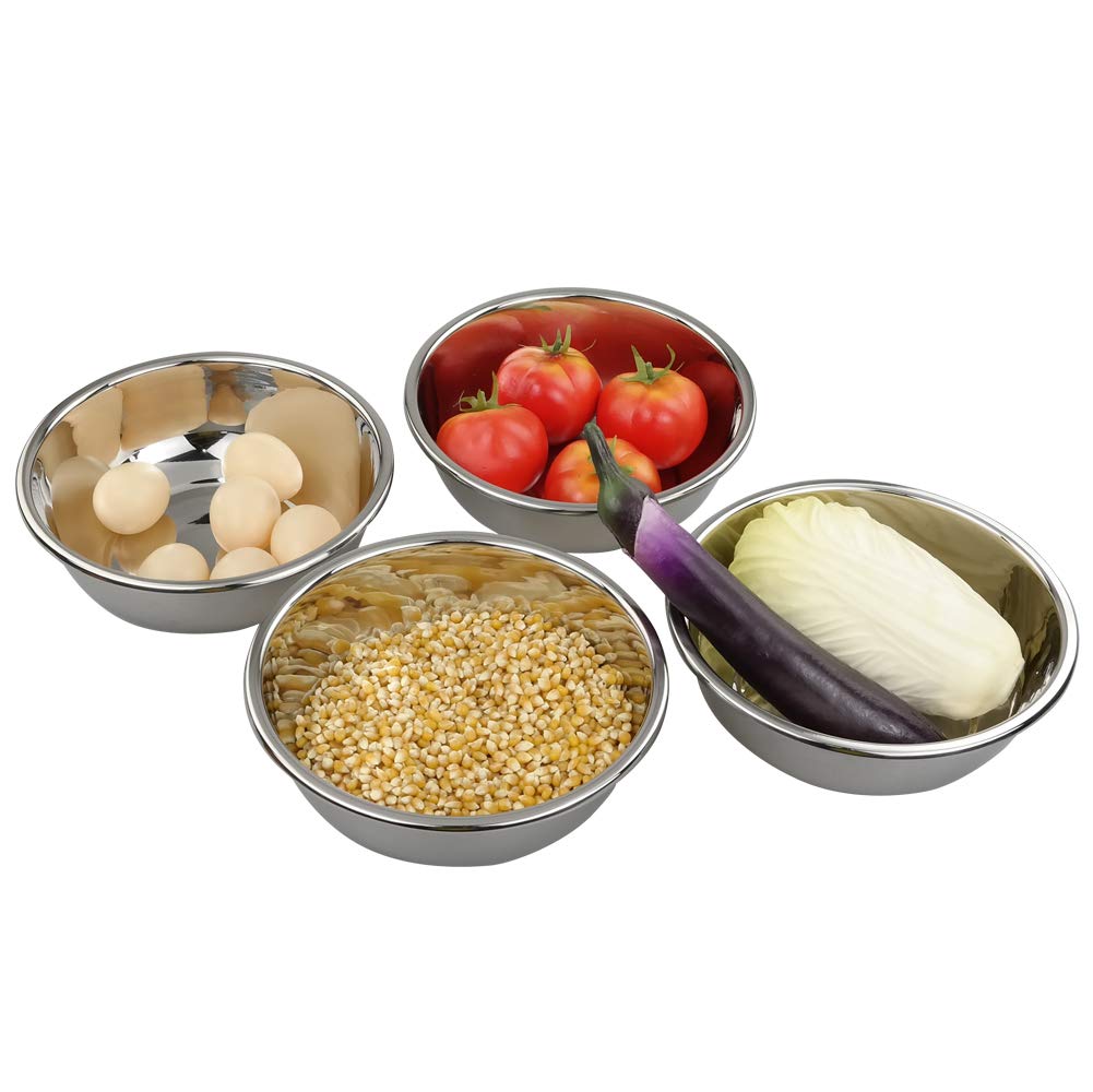 Doryh 18/10 Stainless Steel Mixing Bowls, Nesting Bowls For Meal Prep, Serving, Baking, Set Of 4