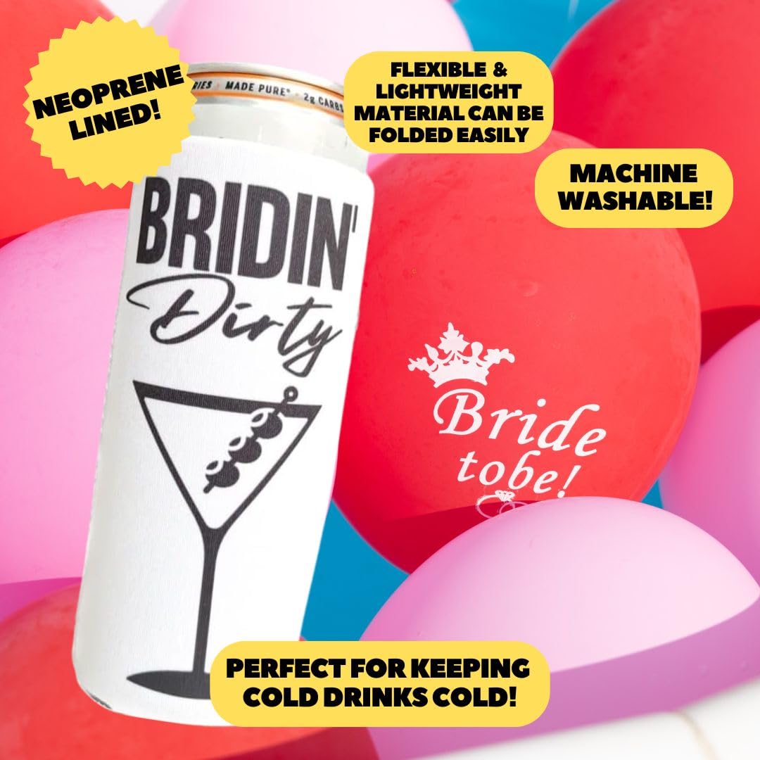 Brew Pants Bachelorette Party Themed Coozies - Perfect Accessory For Any Bachelorette Party - Premium Neoprene Material - 7 Pack