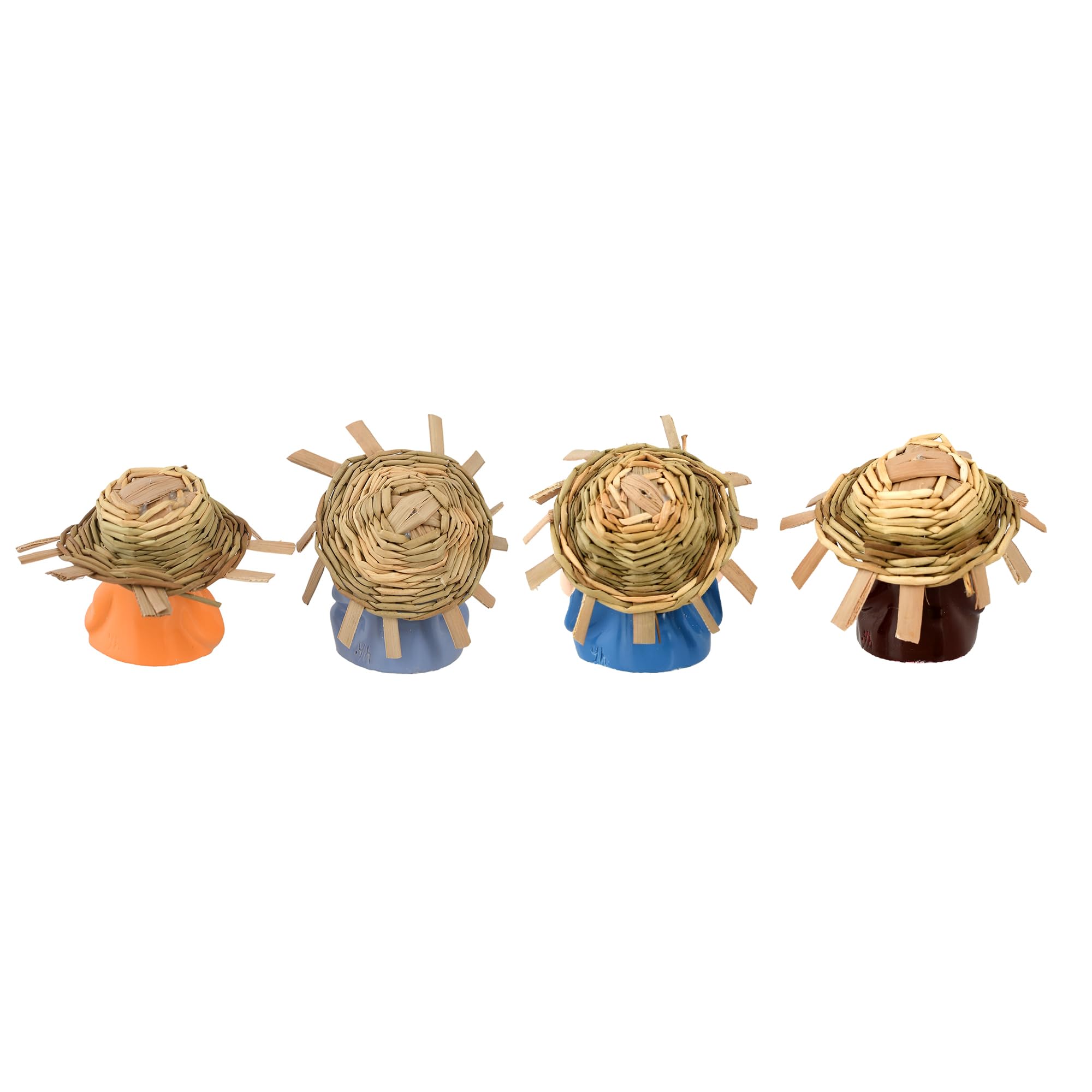 CraftVatika Baby Monk Buddha Set of 4- Monk Buddha Statue Showpiece, Diwali Decoration Items Buddha for Table Decor Living Room