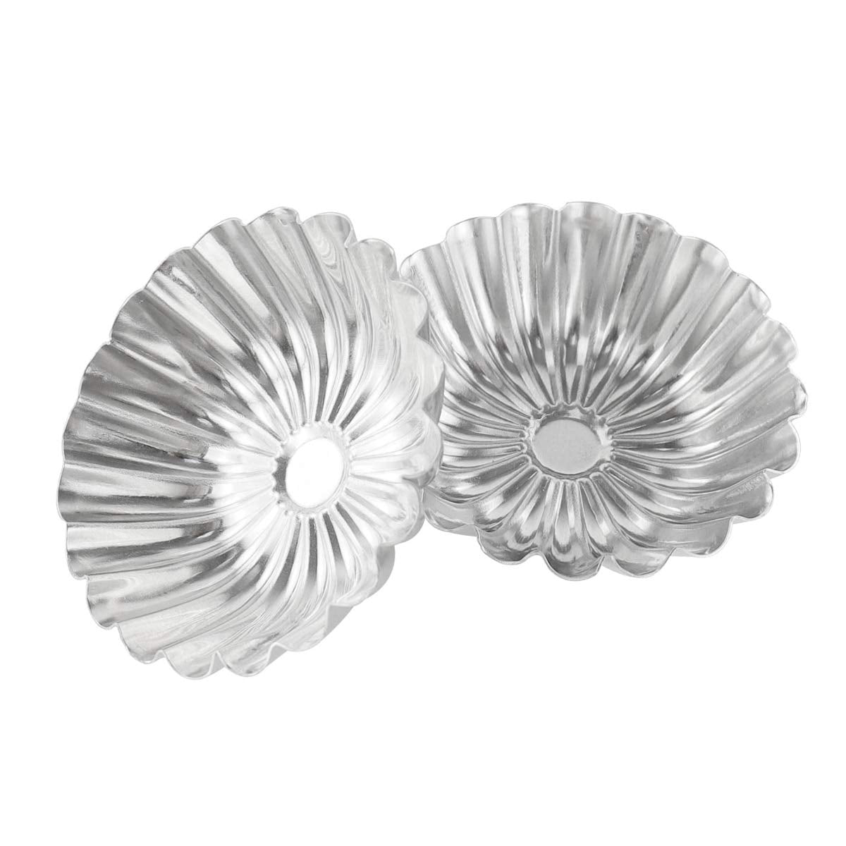 Bezall 20Pcs Egg Tart Molds, Mini Tart Pan Aluminium Pie Tins Cupcake Cake Baking Cups