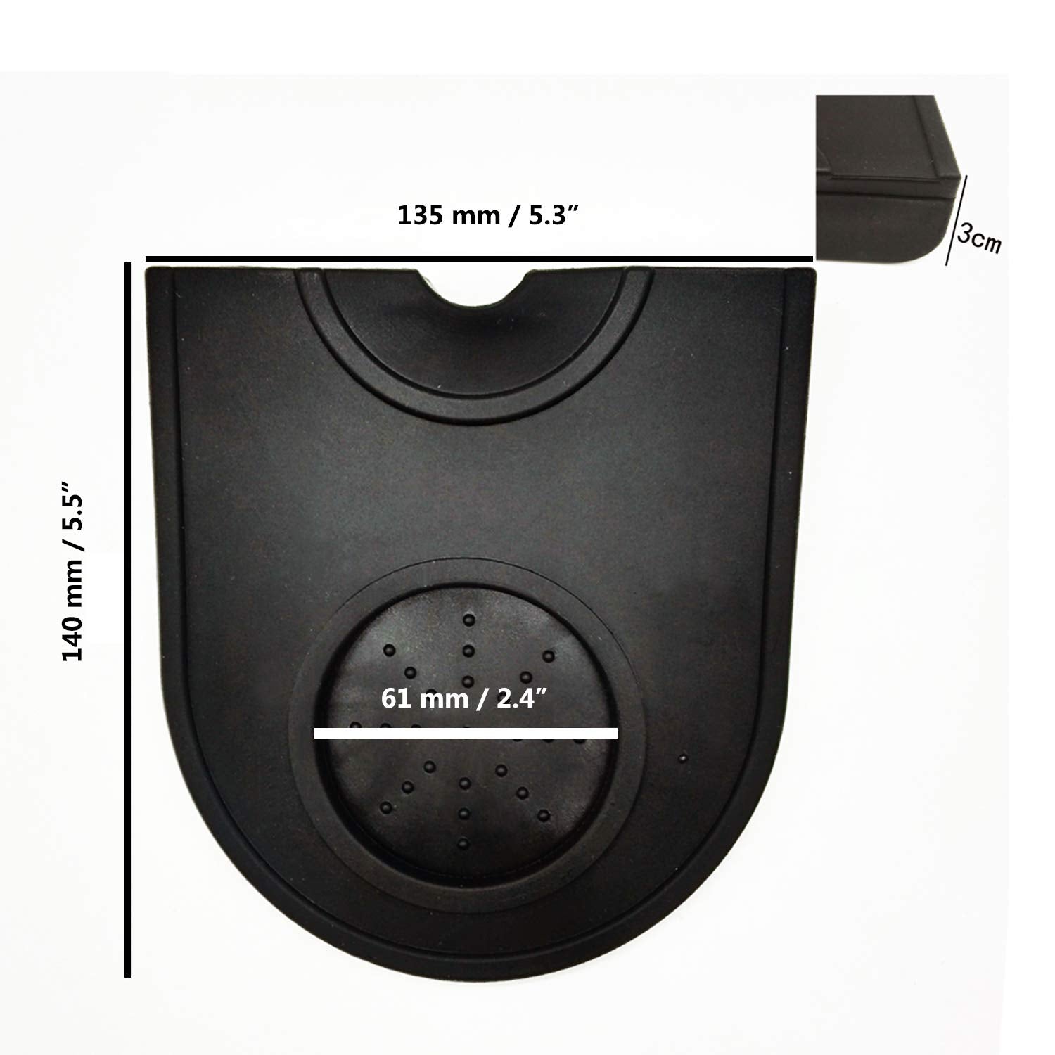 Coffee Tamper Mat Silicone Corner Tamping Mat (Small)