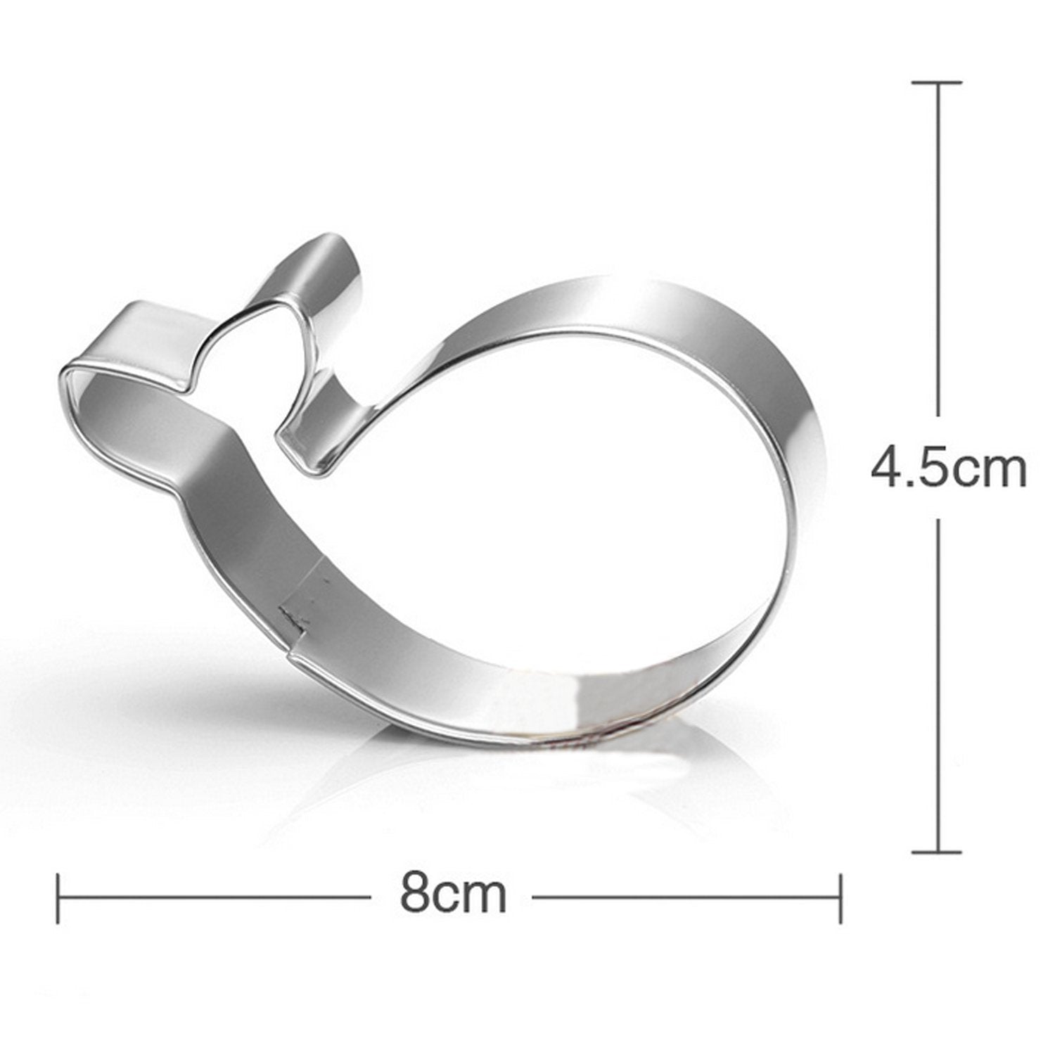 Gxhuang Baby Whale Cookie Cutter (Whale) - Food Grade Stainless Steel