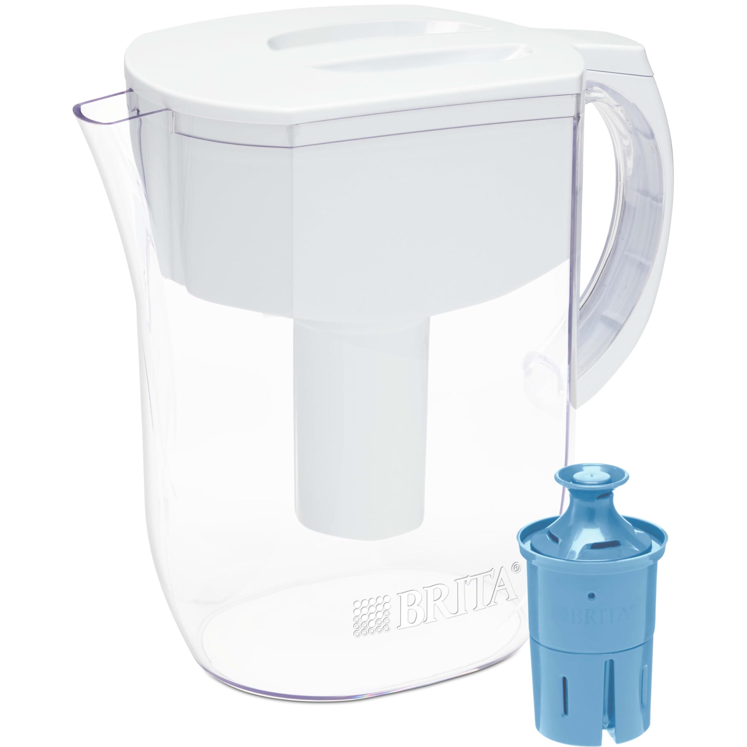 Brita Large Water Filter Pitcher For Tap And Drinking Water With 1 Elite Filter, Reduces 99% Of Lead, Lasts 6 Months, 10-Cup Cap