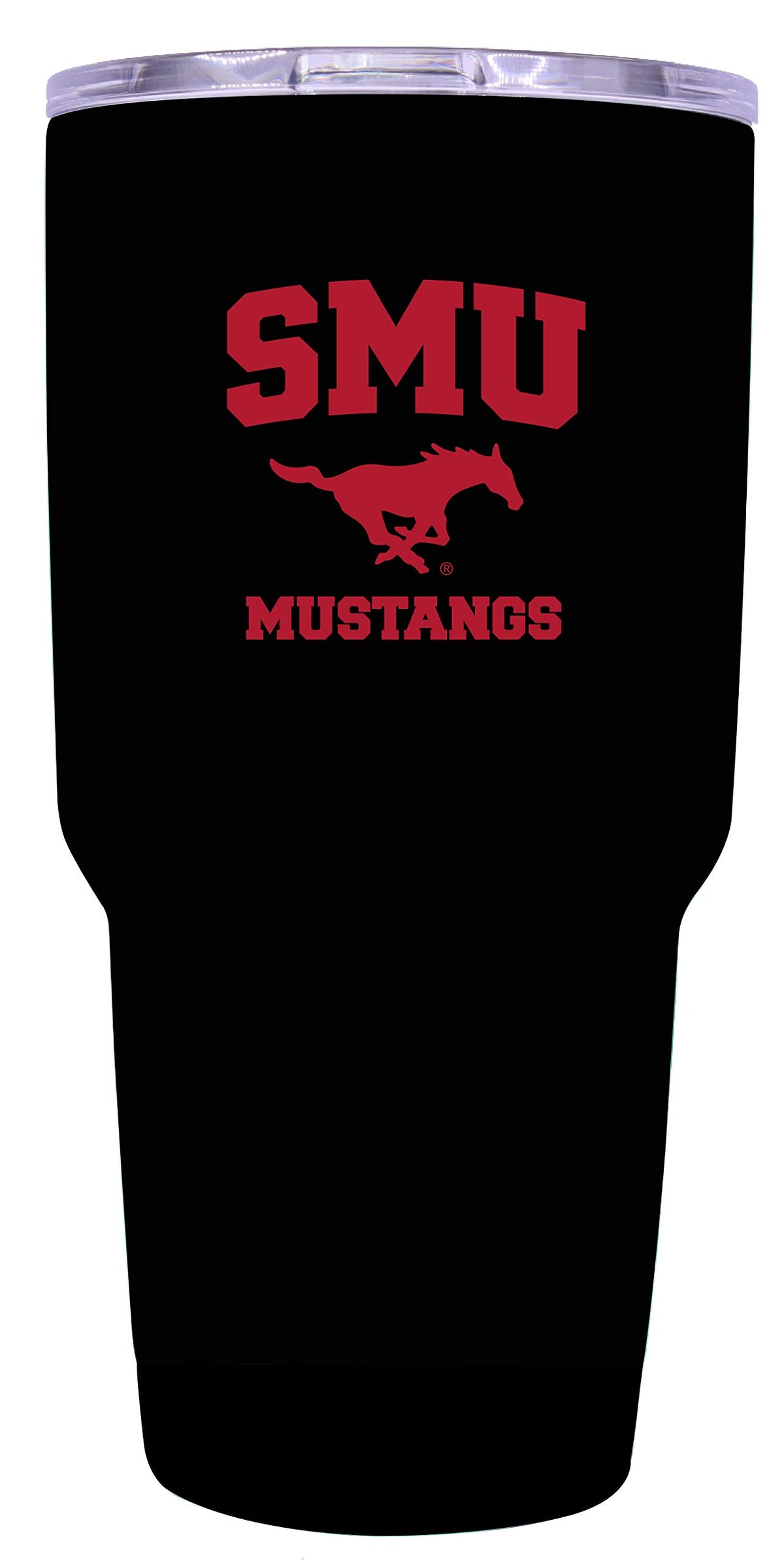 R And R Imports Southern Methodist University 24 Oz Black Insulated Stainless Steel Tumbler Officially Licensed Collegiate Produ