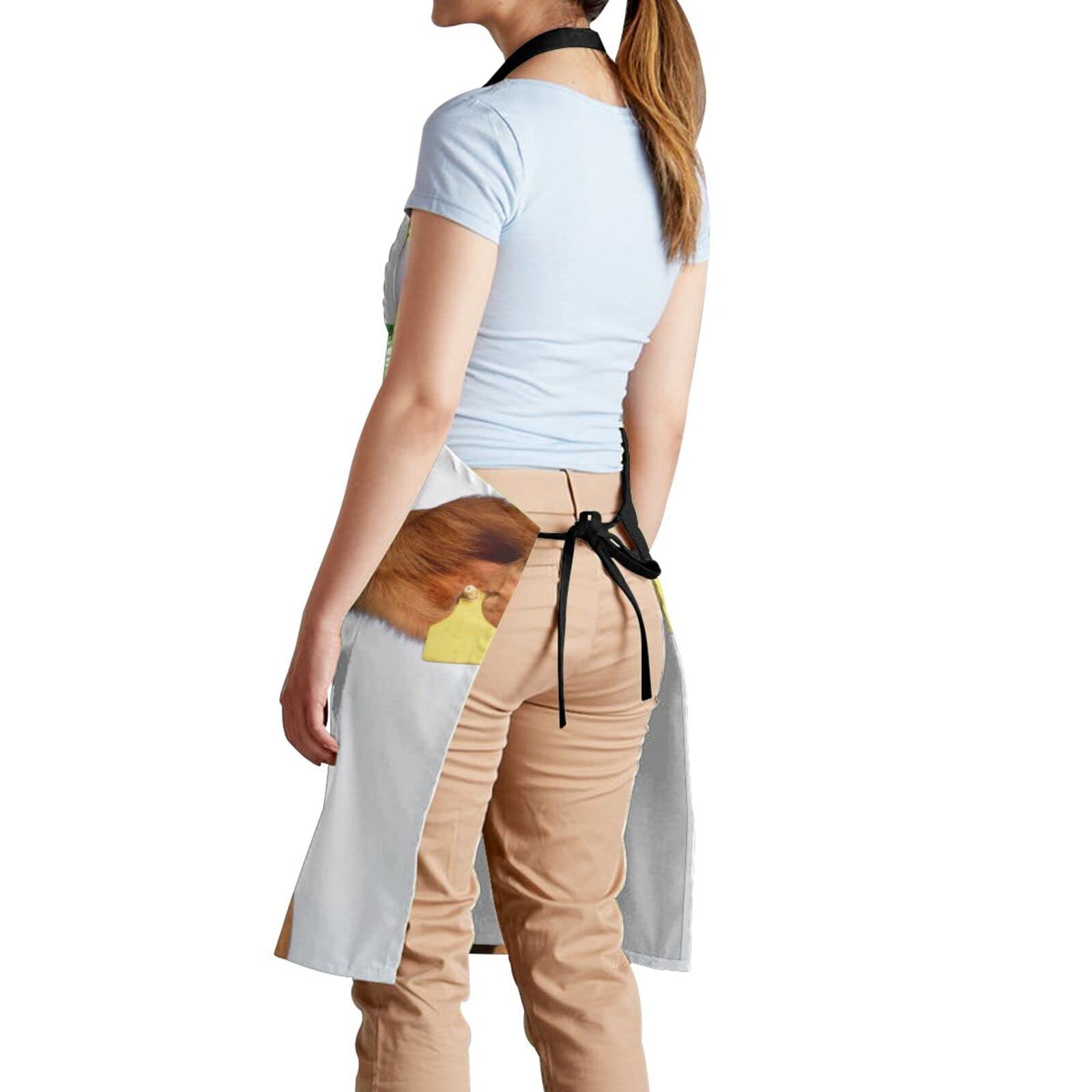 Sucuwiny Cow Apron Cooking Aprons For Women With Pockets Men Chef Kitchen Apron Cute Waterproof Plus Size Aprons For Adults