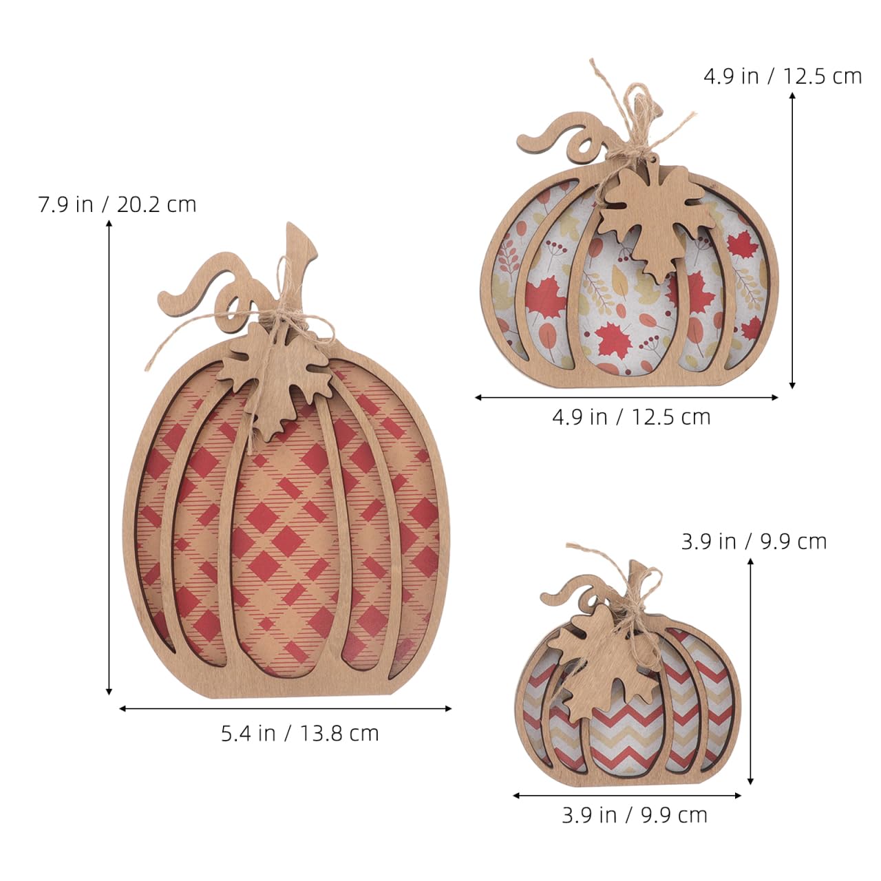 Fall Wooden Pumpkin Hanging Sign: 1 Set Autumn Wall Table Signs Decor for Home Thanksgiving Farmhouse Living Room Harvest