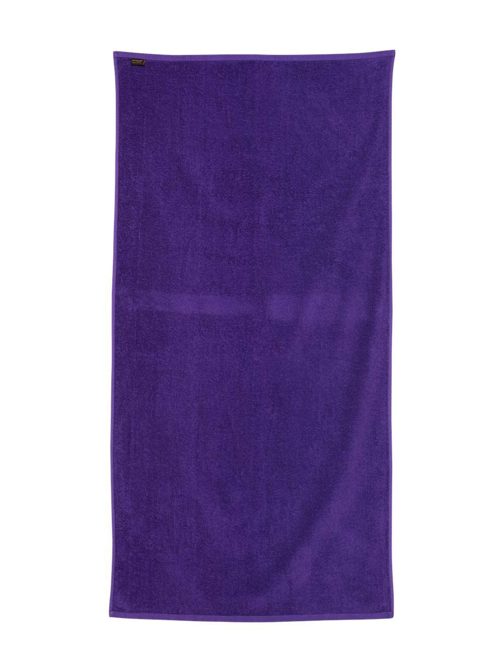 Q-Tees Velour Beach Towel - Purple  One Size