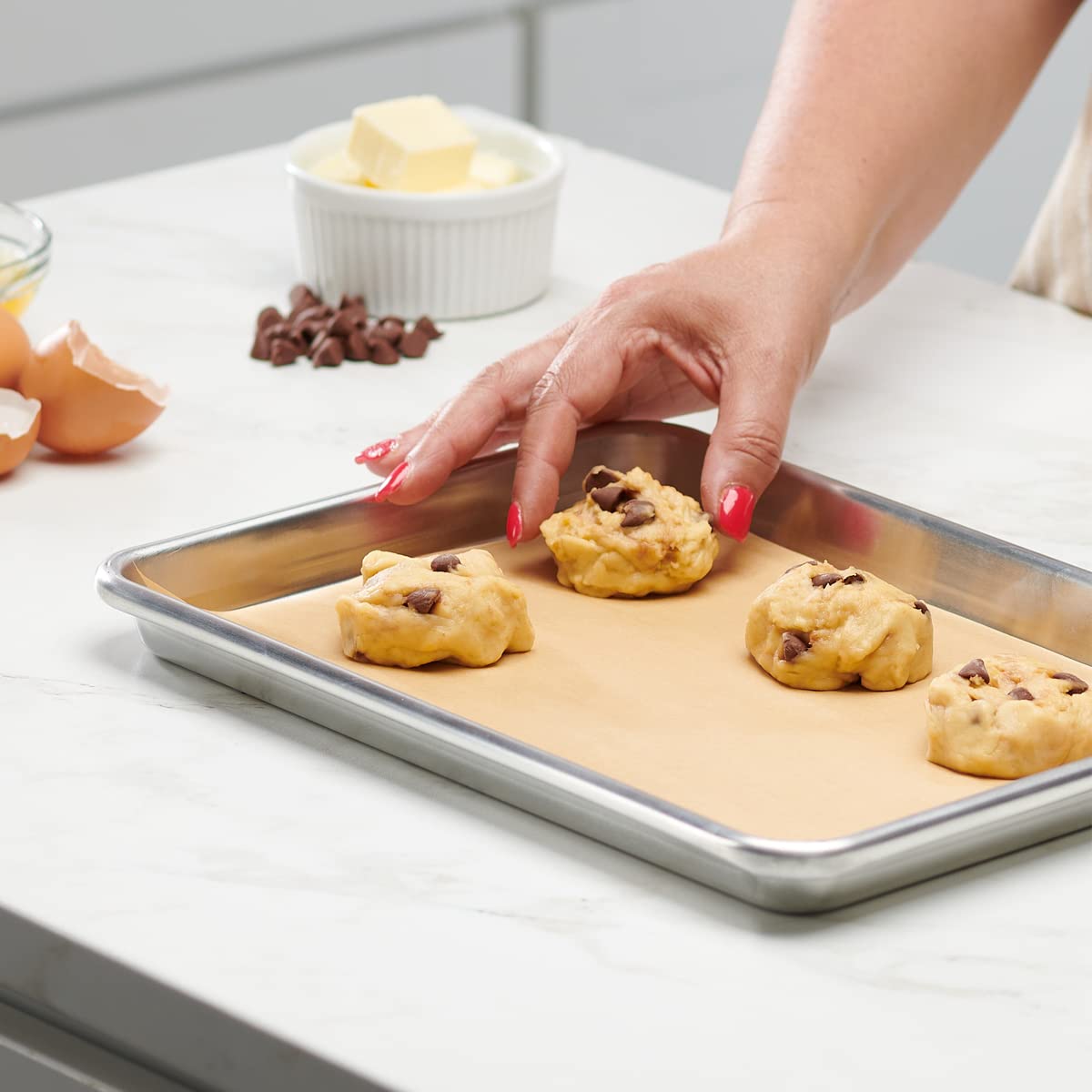 Comfy Package, [9 X 13 Inch - 200 Count] Pre-Cut Baking Parchment Paper Sheets Unbleached Non-Stick Sheets For Baking & Cooking