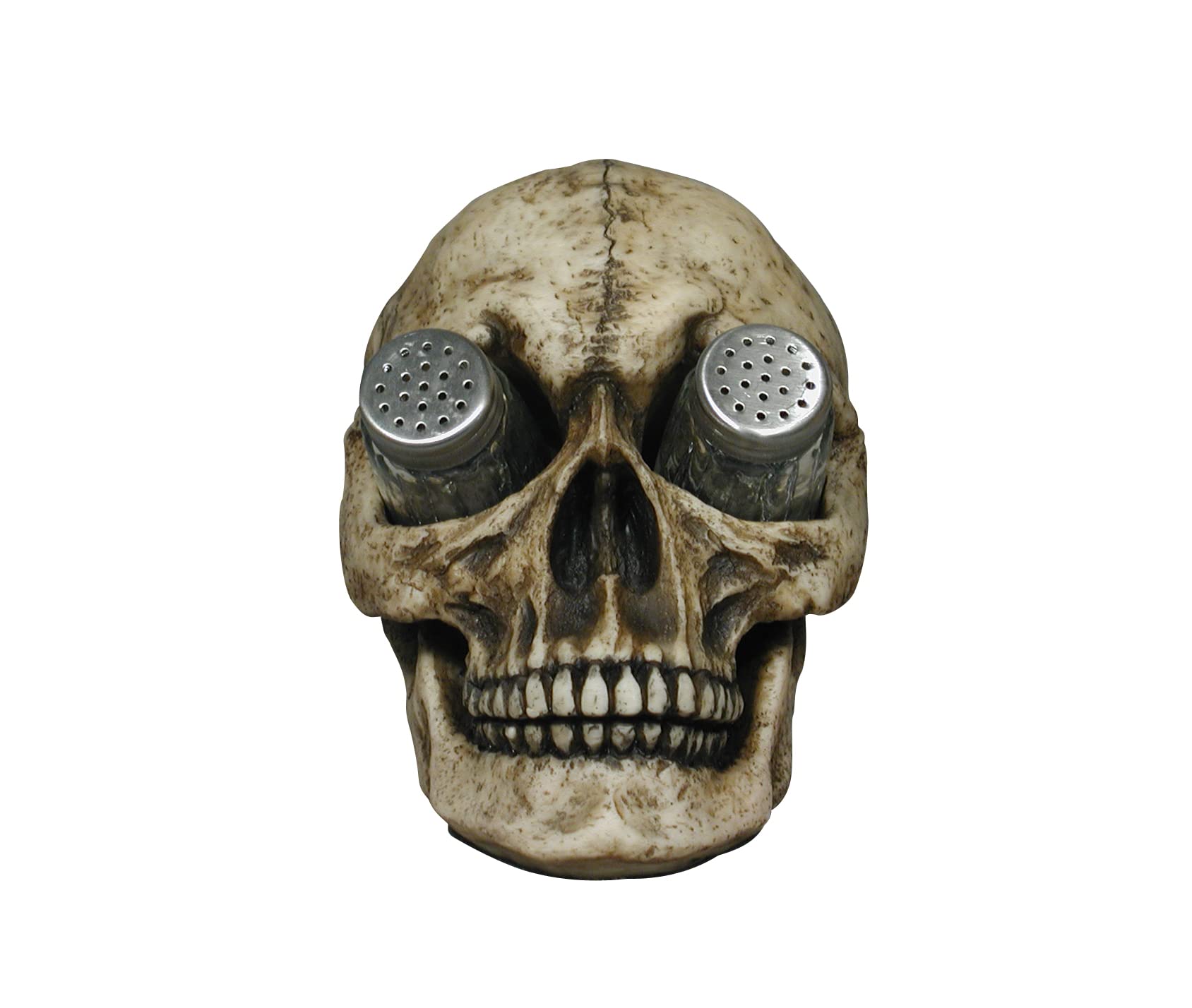 Dwk ''Deadly Devourings'' Skull Salt & Pepper Spice Holder | Gothic Home Decor | Skeleton Decorative Kitchen Spice Holder