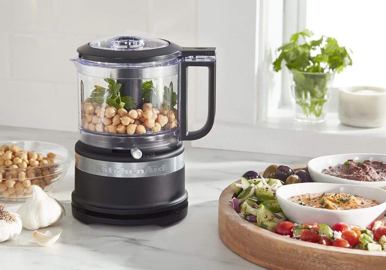 KitchenAid 3.5-Cup Food Chopper, Matte Black, Model KFC3516BM, Medium Size