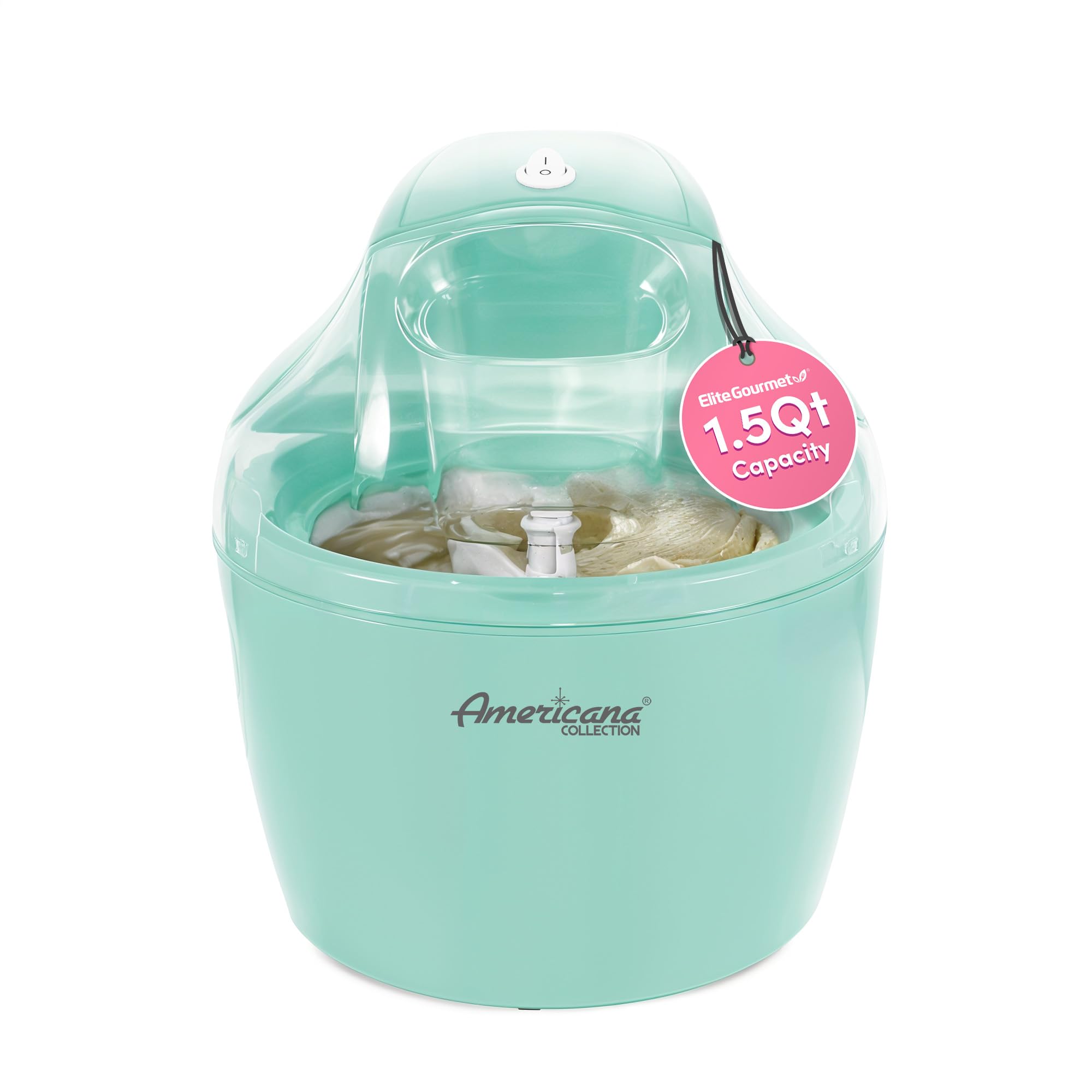 Americana Collection Elite Eim-1432M 1.5 Quart Automatic Easy Homemade Electric Ice Cream Maker, Frozen Yogurt, Sorbet, Gelato T