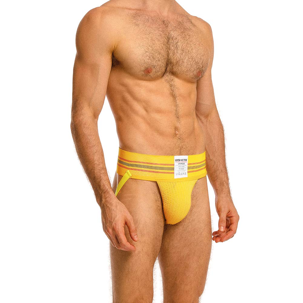 Bshetr Mens Athletic Supporters Jockstrap Active Underwear (4-Pack(Multipack), Xl:36-38,91Cm-96Cm)