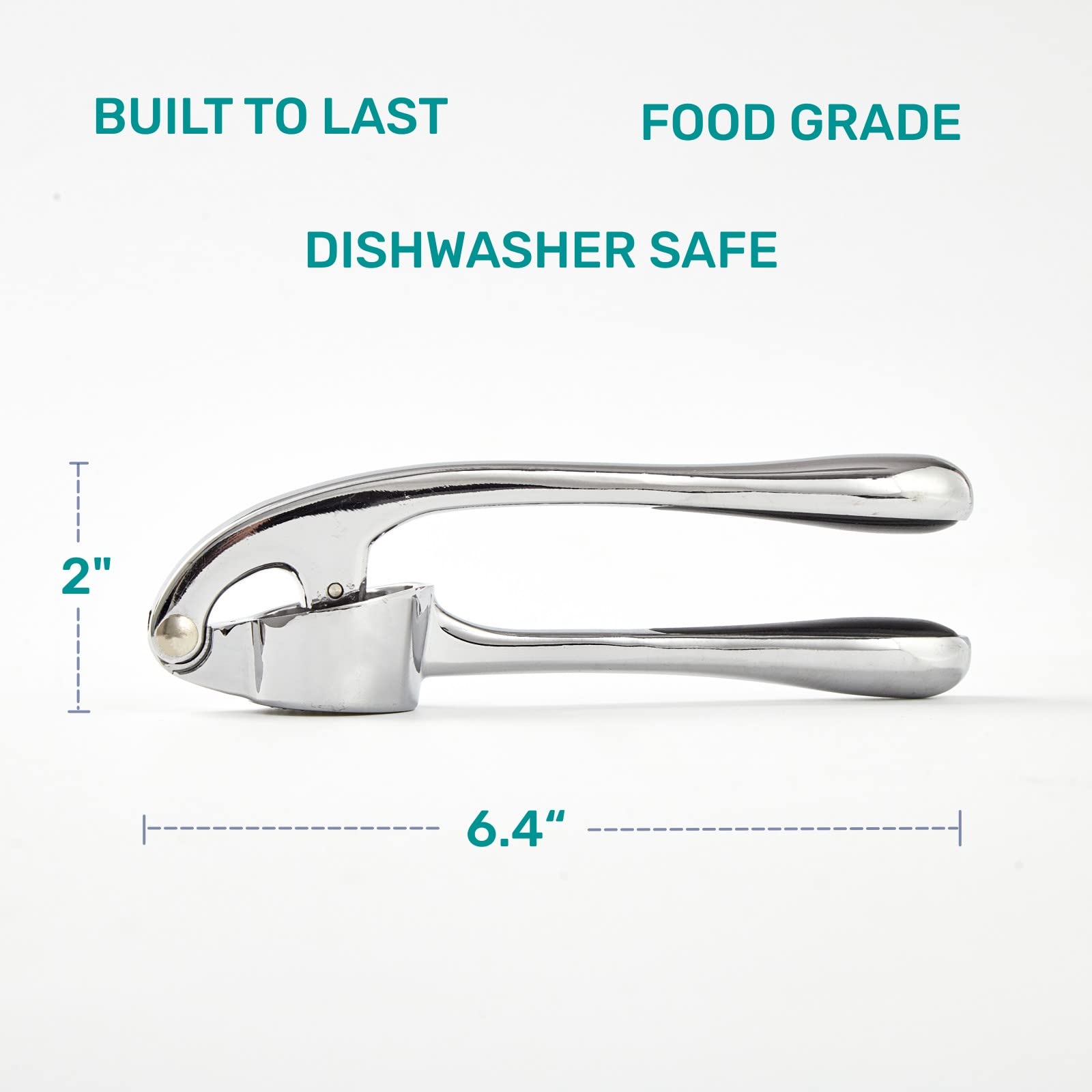 Hiramware Garlic Press, Premium Rust Proof Kitchen Garlic Mincer Crusher Squeezer With Ergonomic Handle, Ginger Crusher With Goo