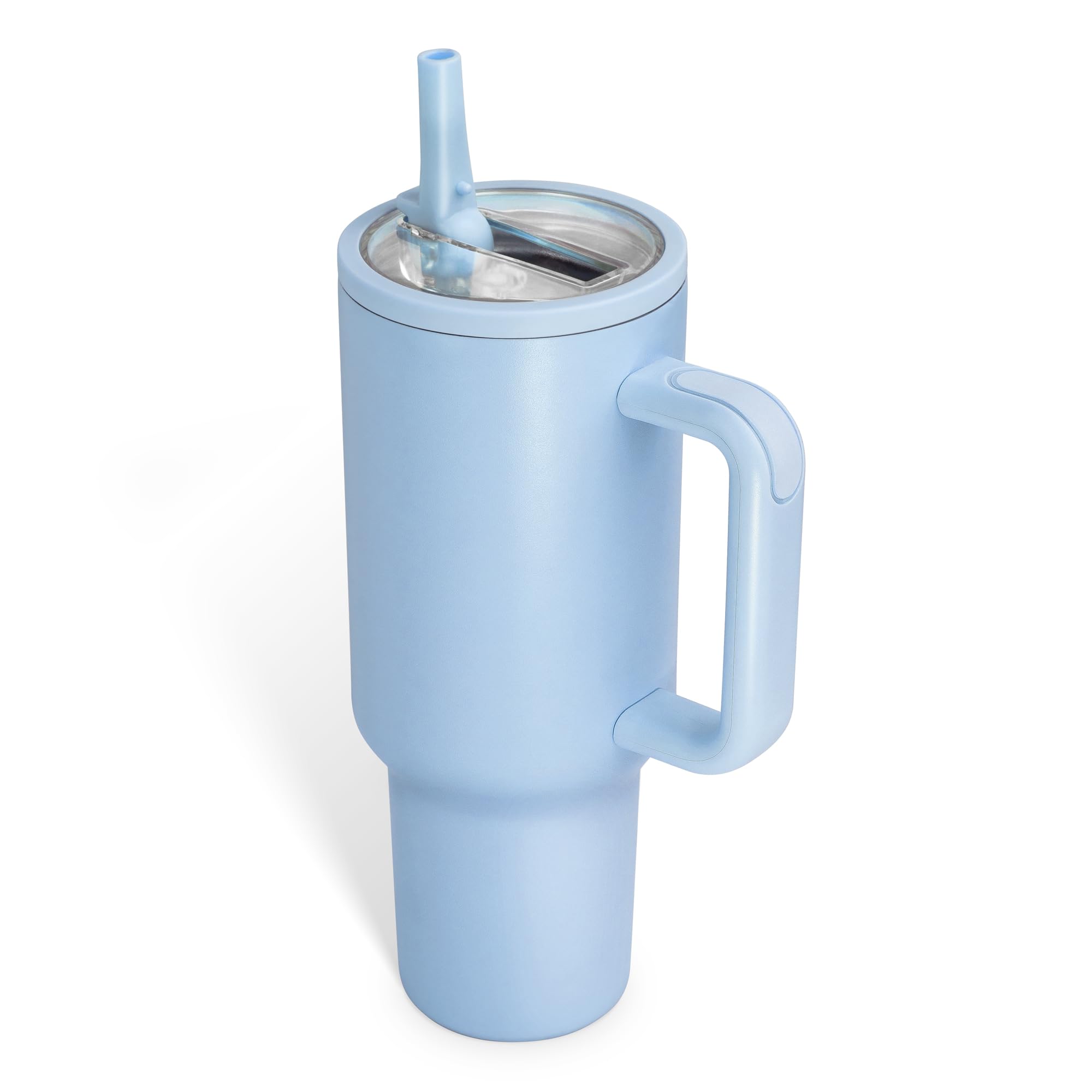 40 Oz Insulated Tumbler With Handle And Straw  Leakproof Stainless Steel Travel Mug  Keeps Drinks All Day & Hot For Hours! Bpa